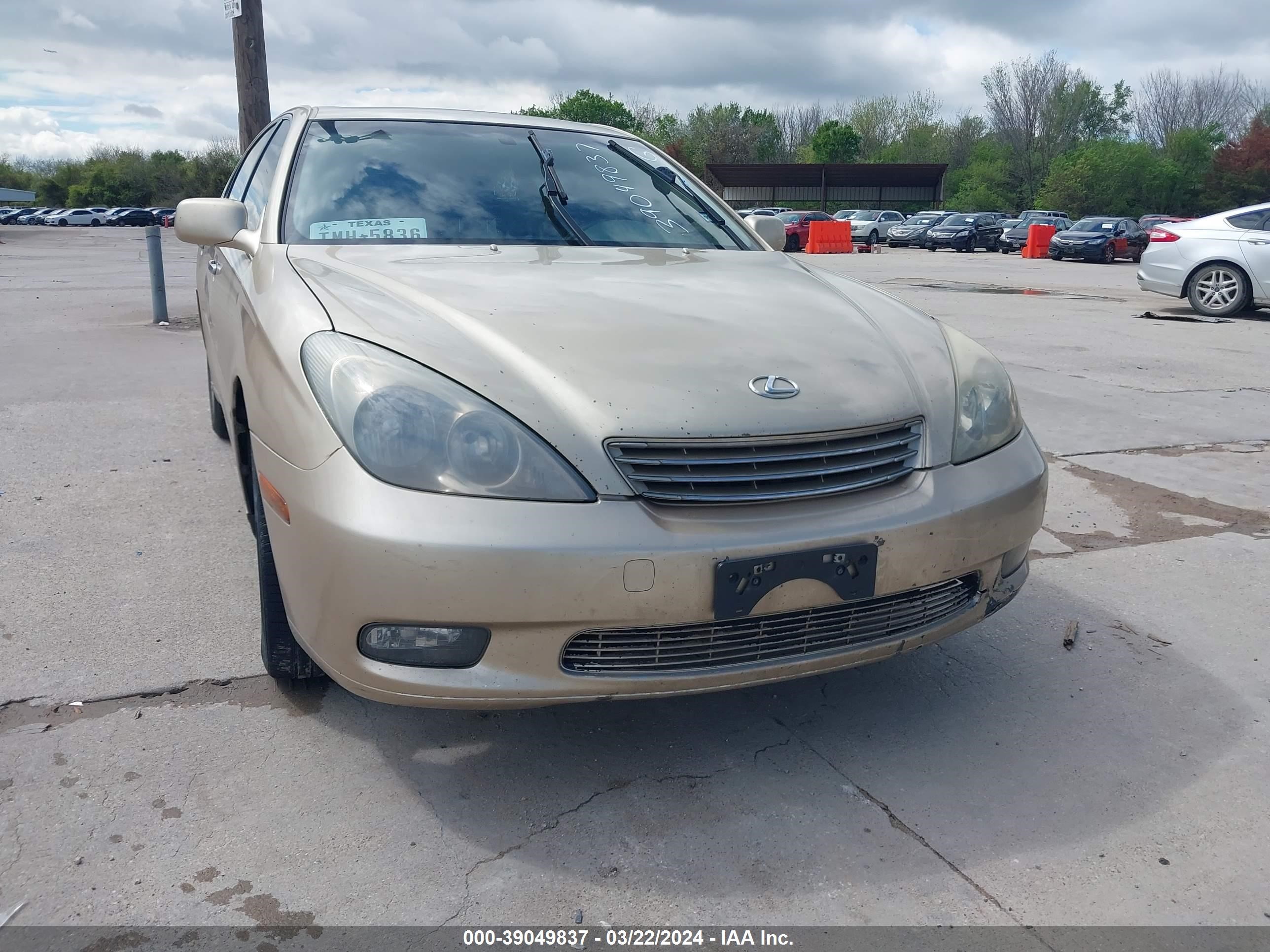 LEXUS ES 2002 jthbf30g025023594