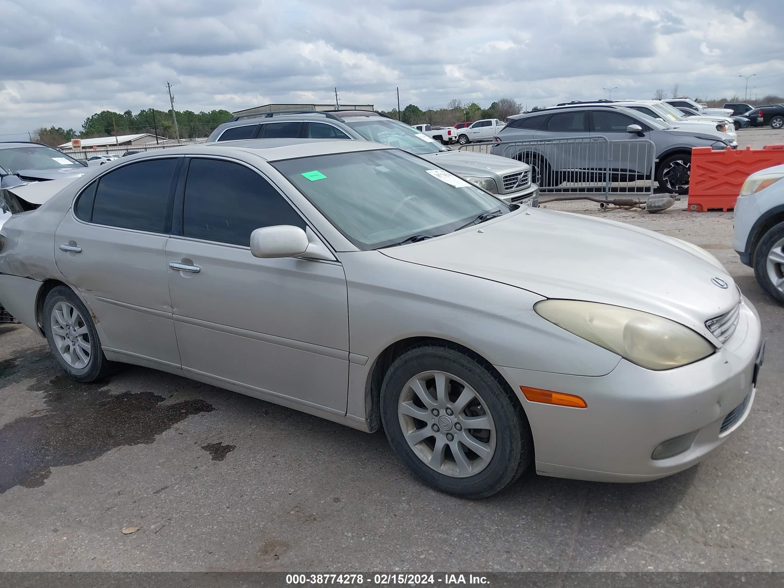 LEXUS ES 2003 jthbf30g030151607