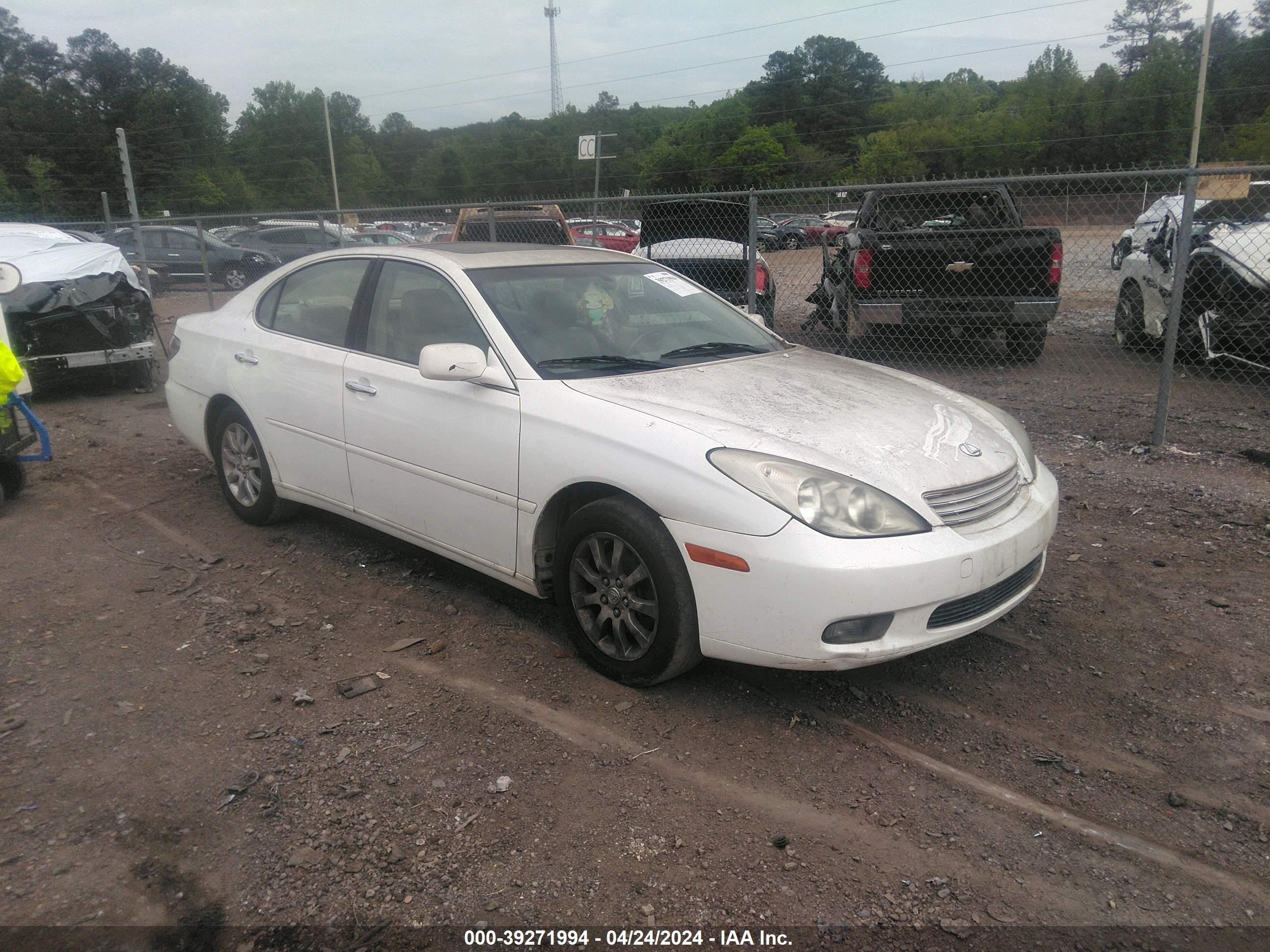 LEXUS ES 2002 jthbf30g120038764