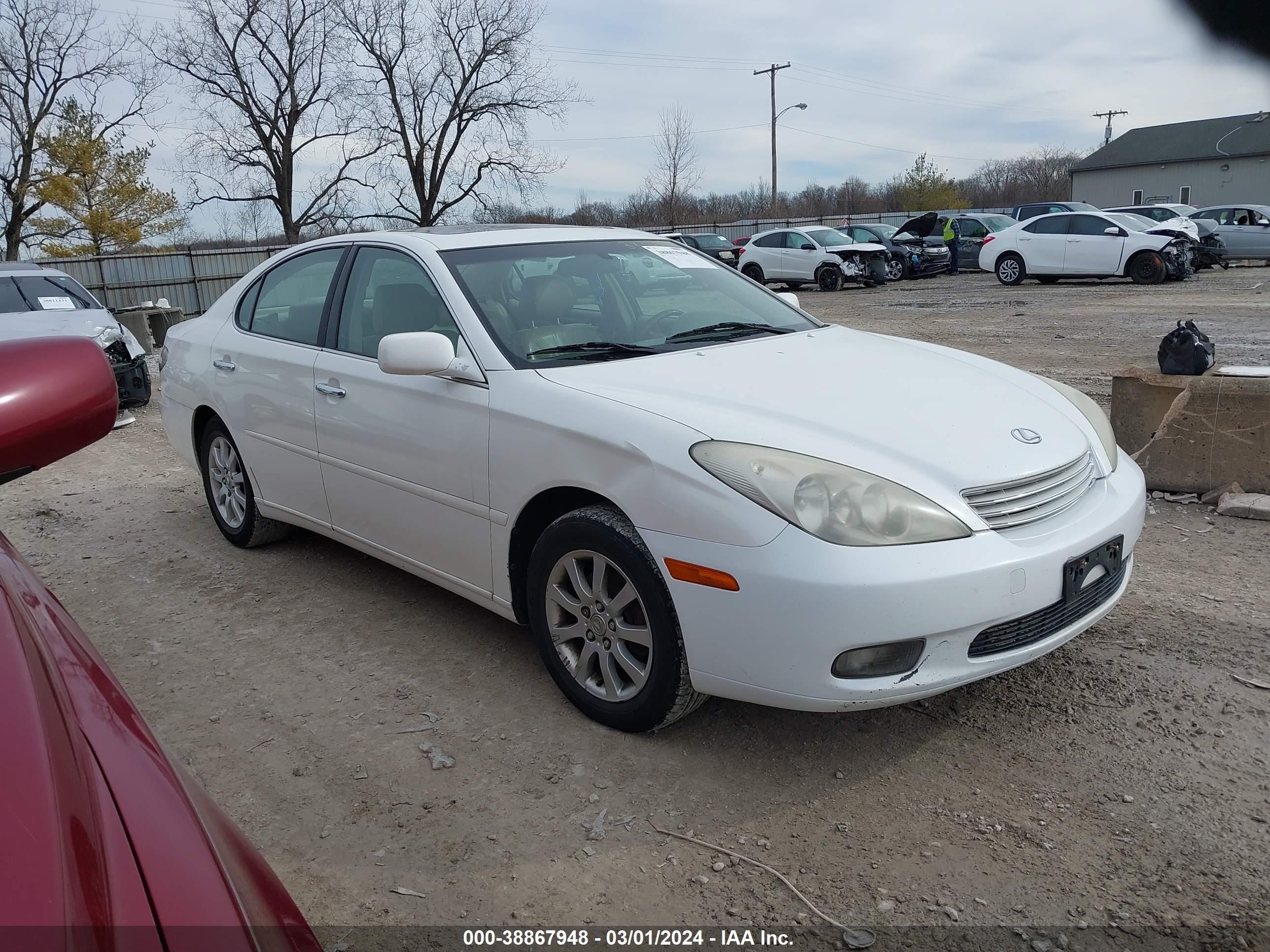 LEXUS ES 2002 jthbf30g125034698