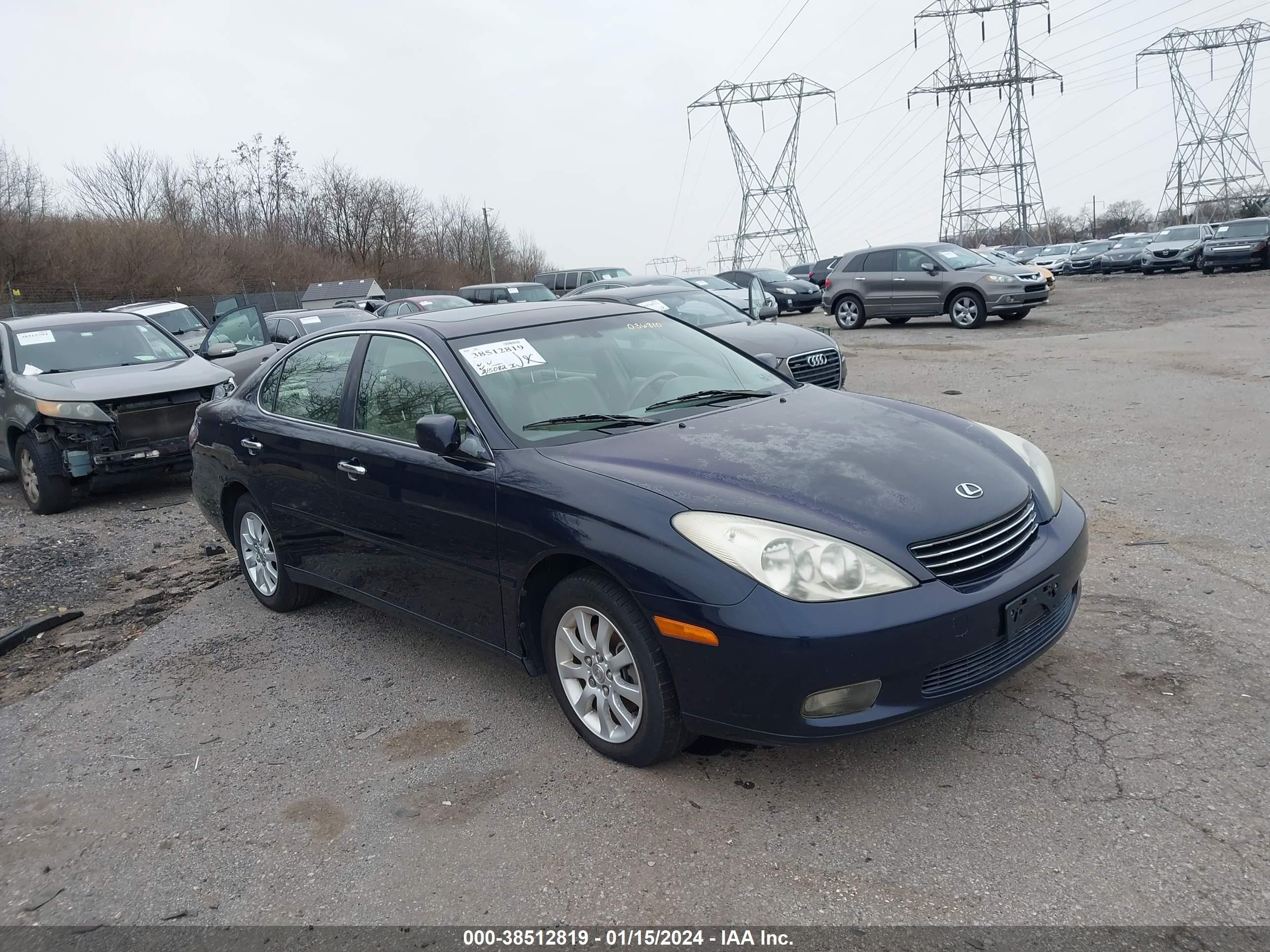 LEXUS ES 2002 jthbf30g125036810