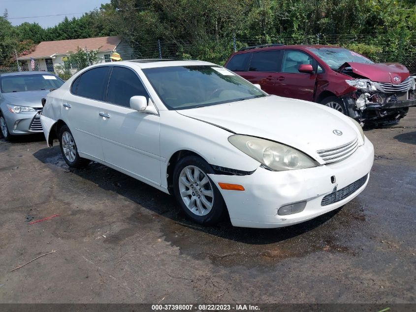 LEXUS ES 2003 jthbf30g136016231