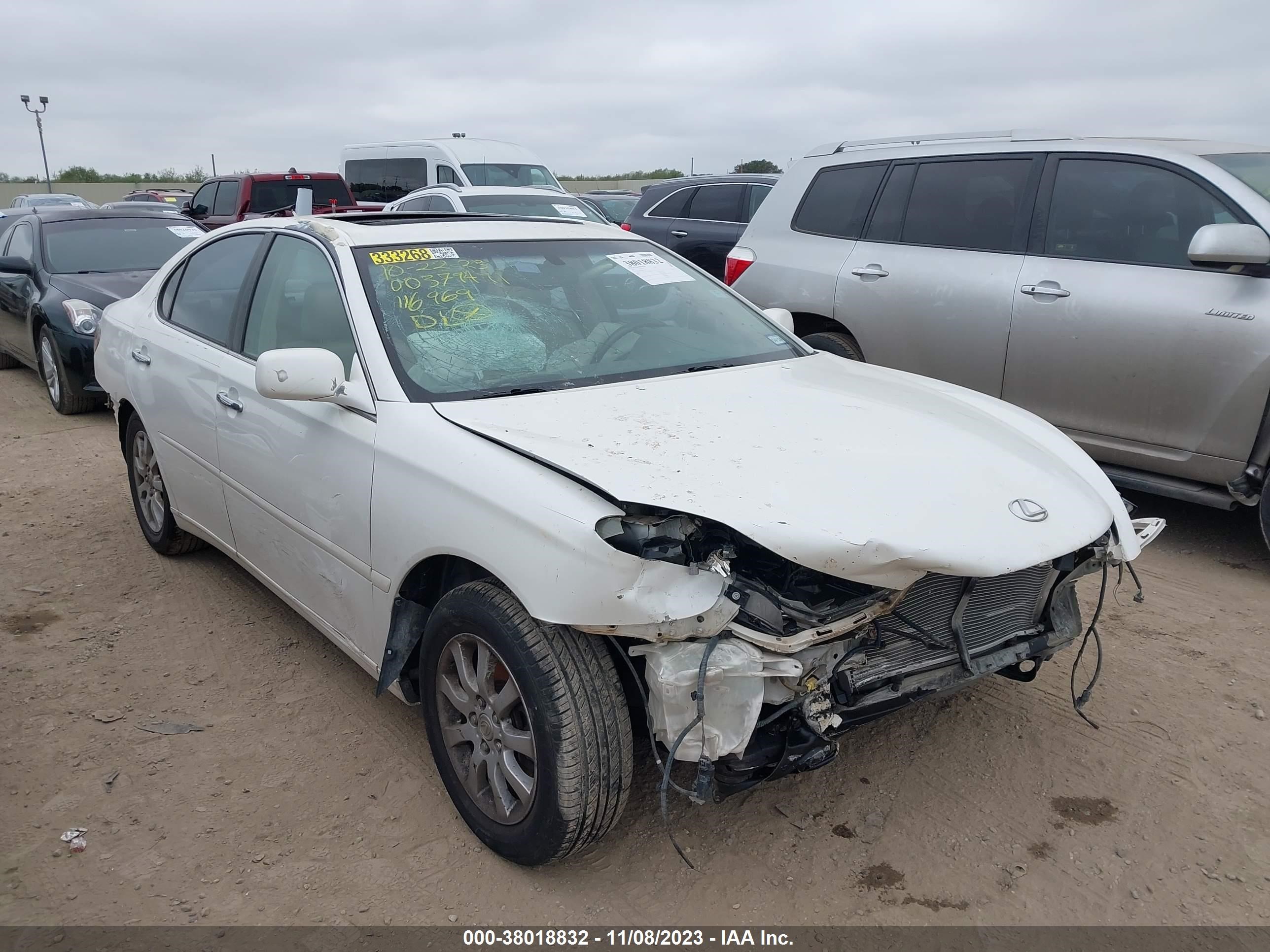 LEXUS ES 2003 jthbf30g230116969