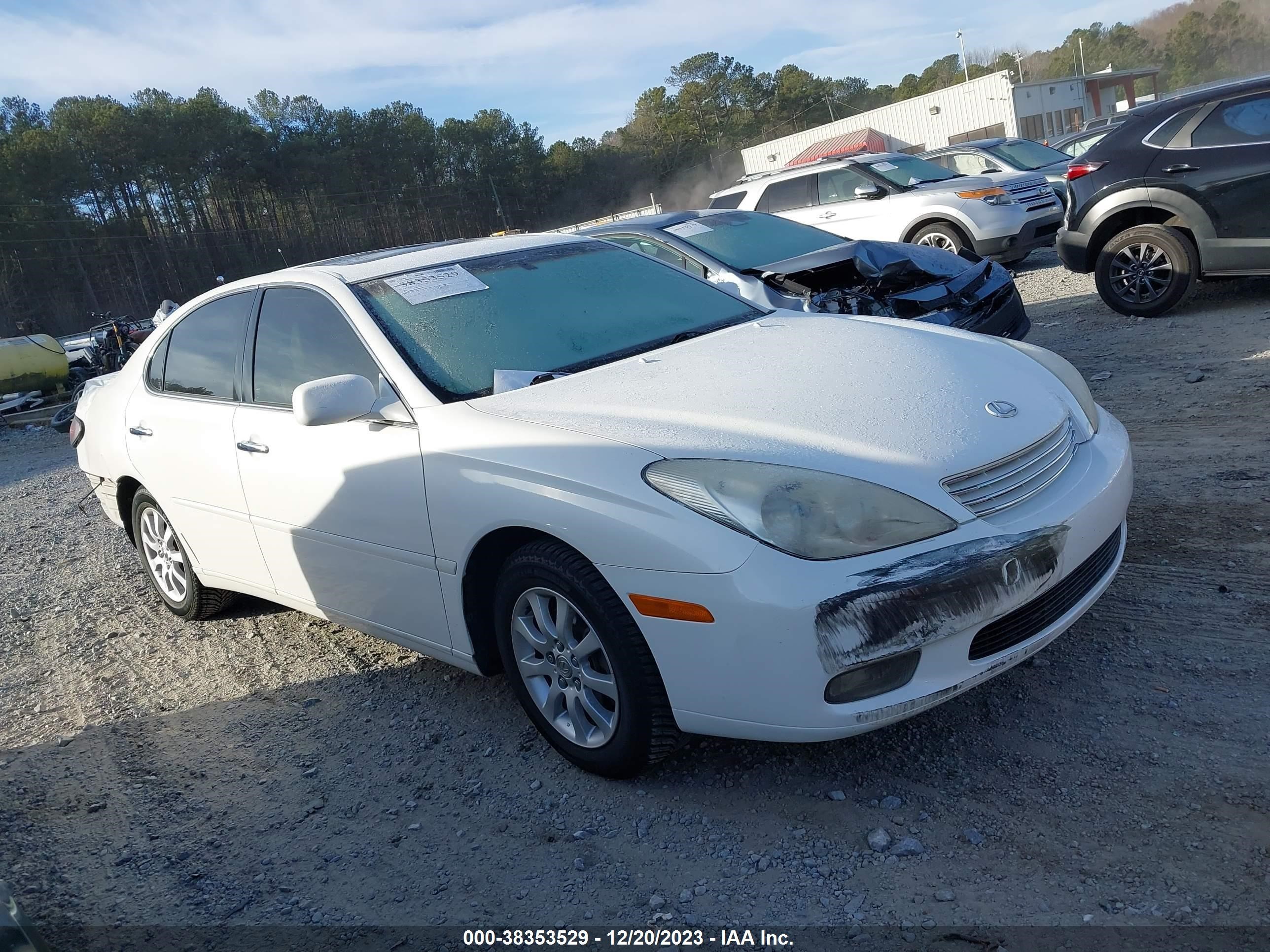 LEXUS ES 2003 jthbf30g235038700