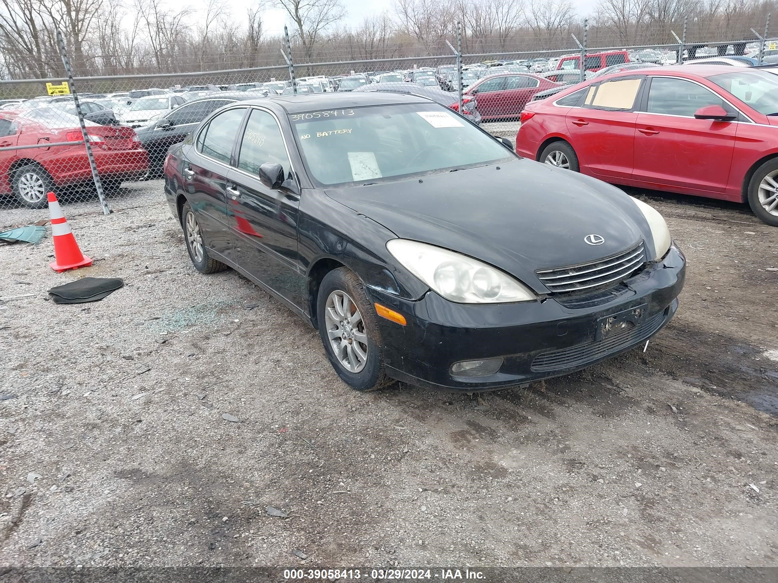 LEXUS ES 2003 jthbf30g236018232