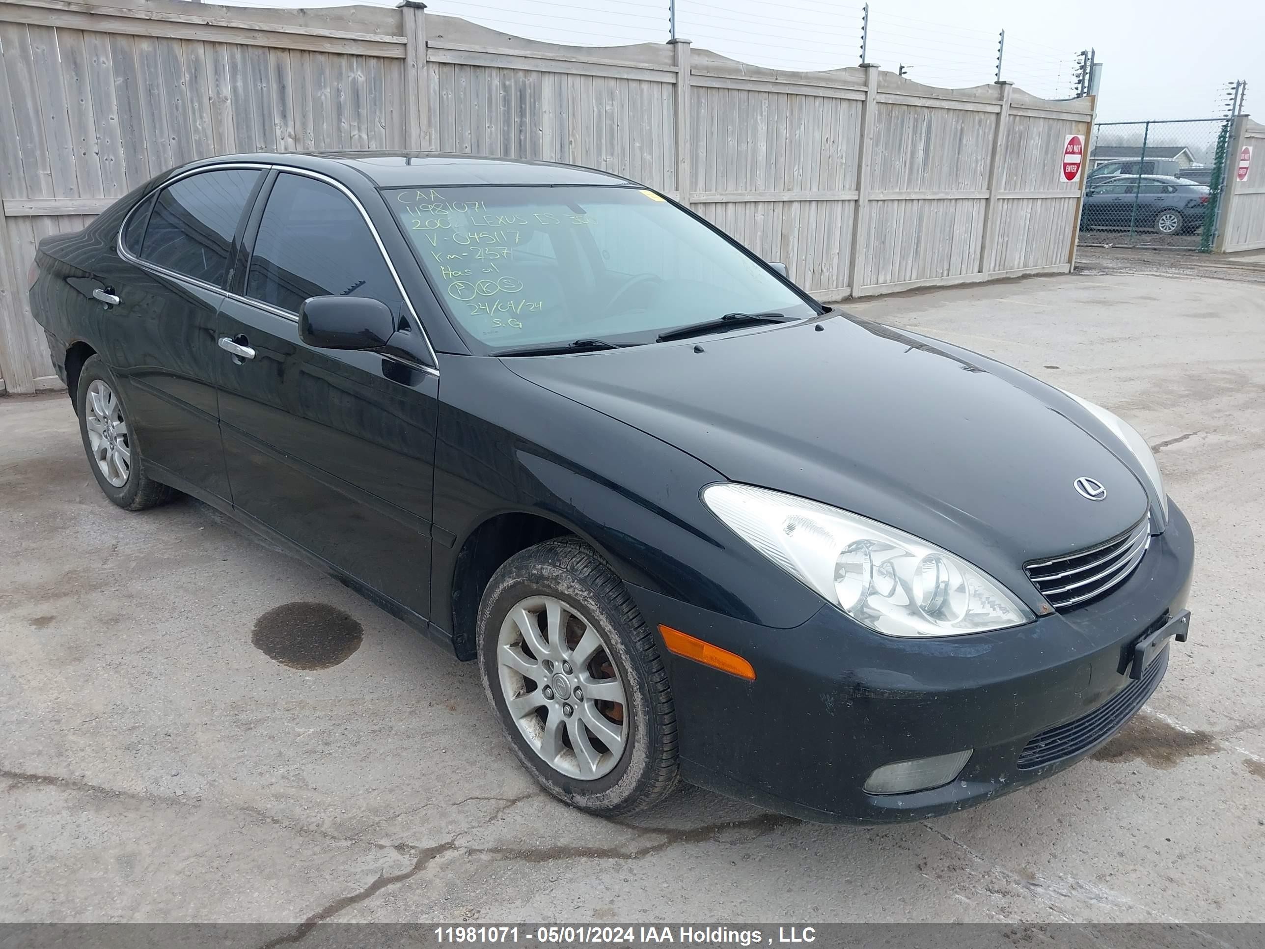 LEXUS ES 2002 jthbf30g320045117