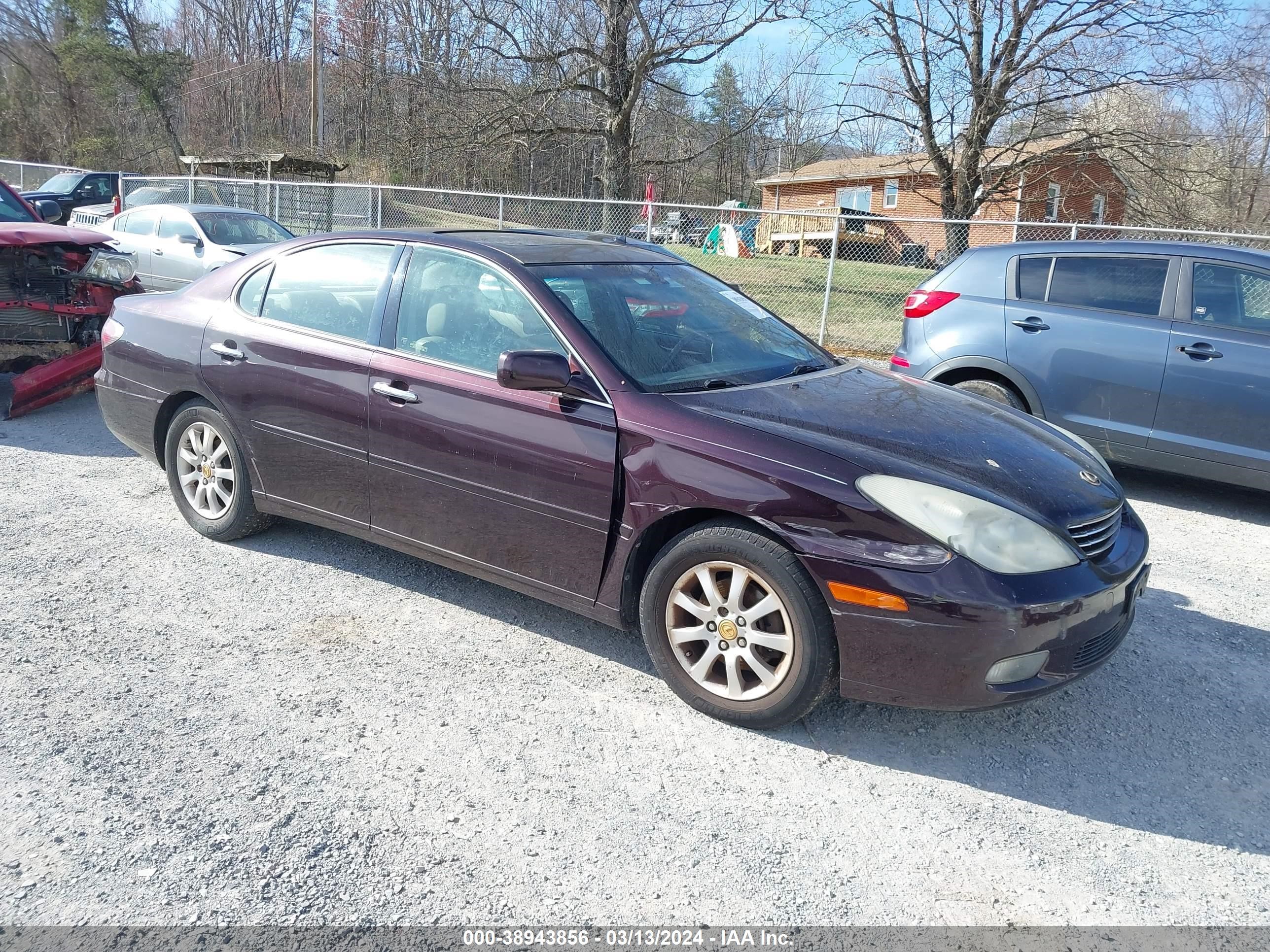 LEXUS ES 2002 jthbf30g425028572