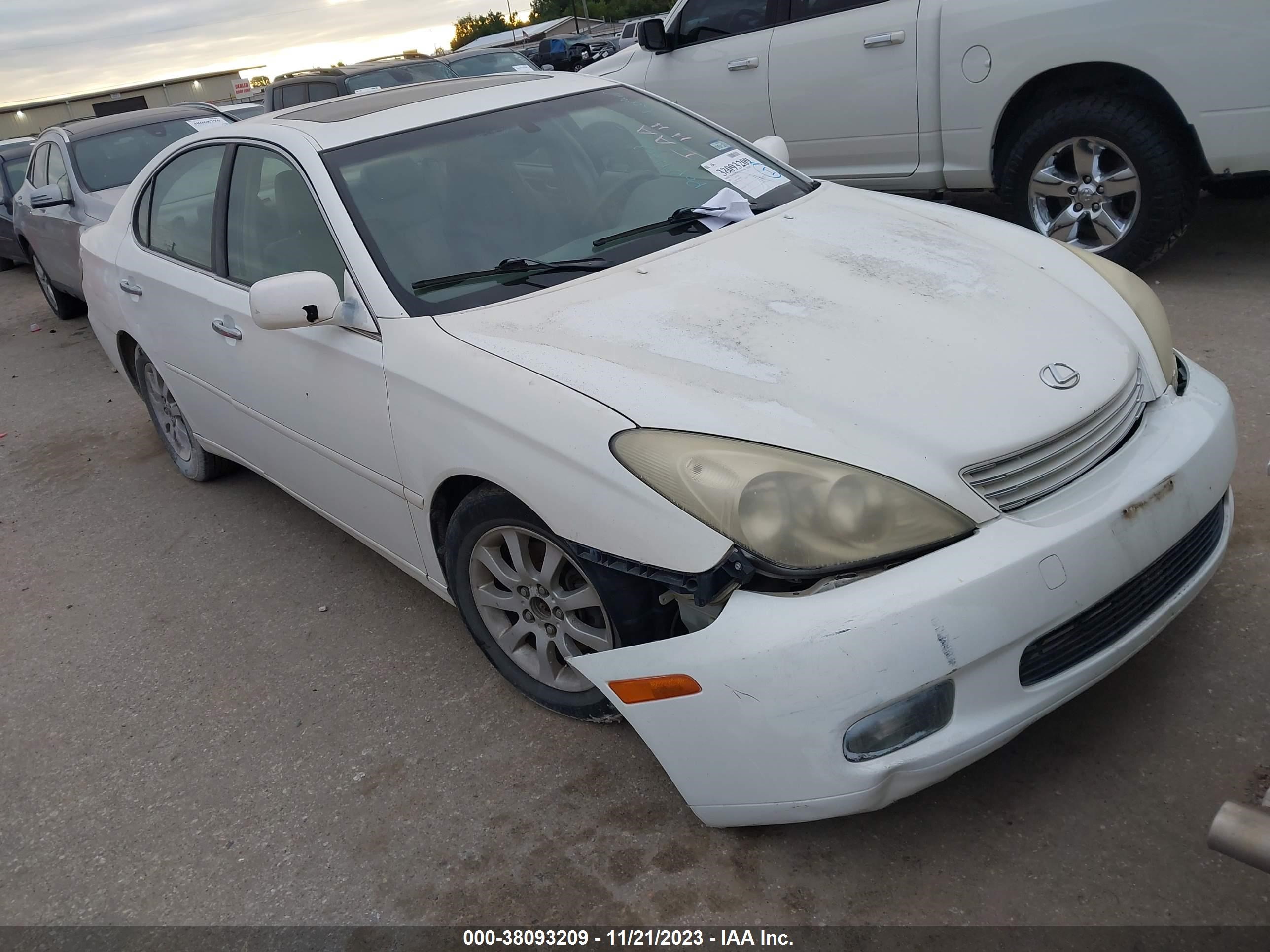 LEXUS ES 2003 jthbf30g435040710