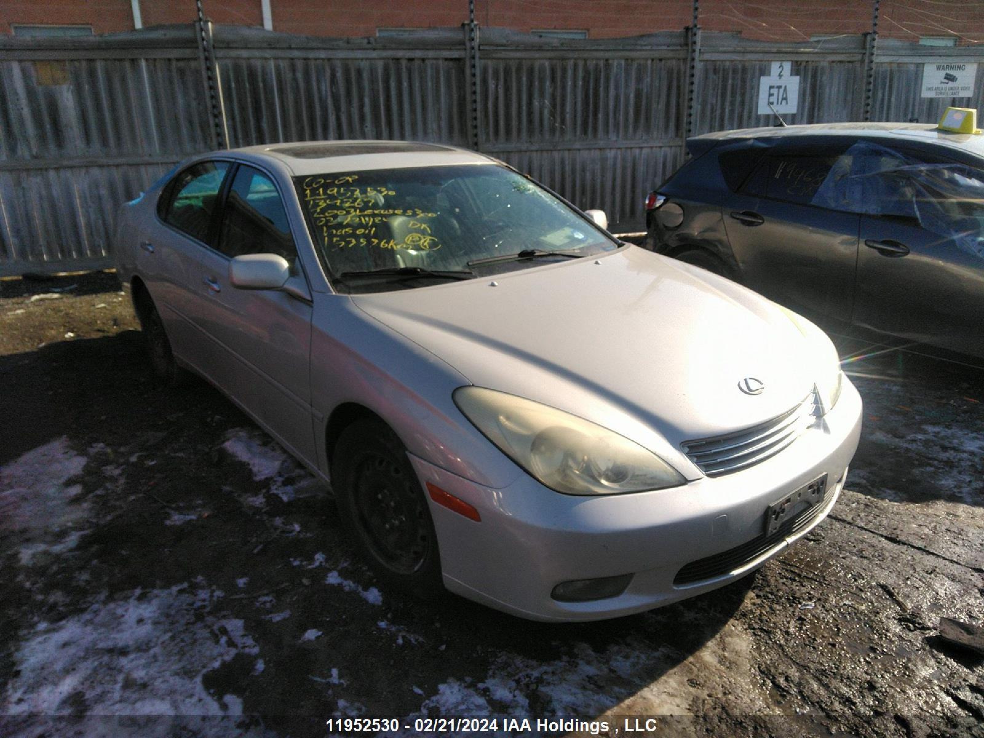 LEXUS ES 2003 jthbf30g530134267