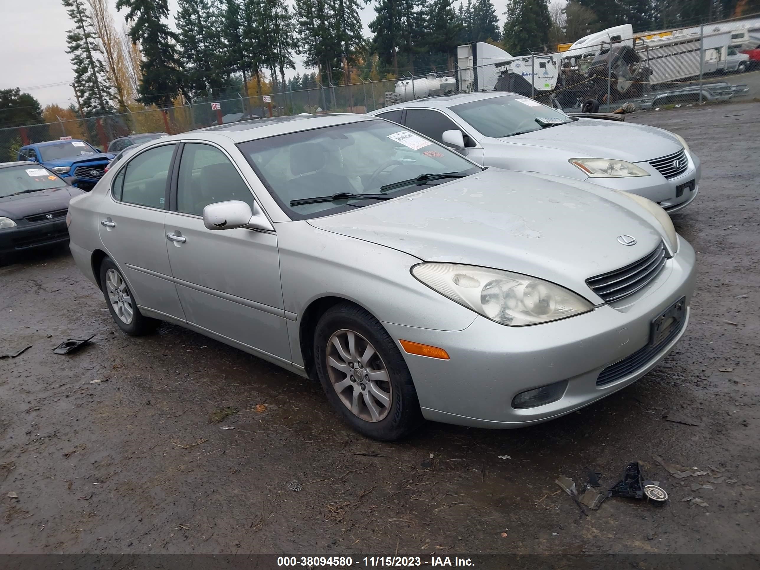 LEXUS ES 2003 jthbf30g536004261