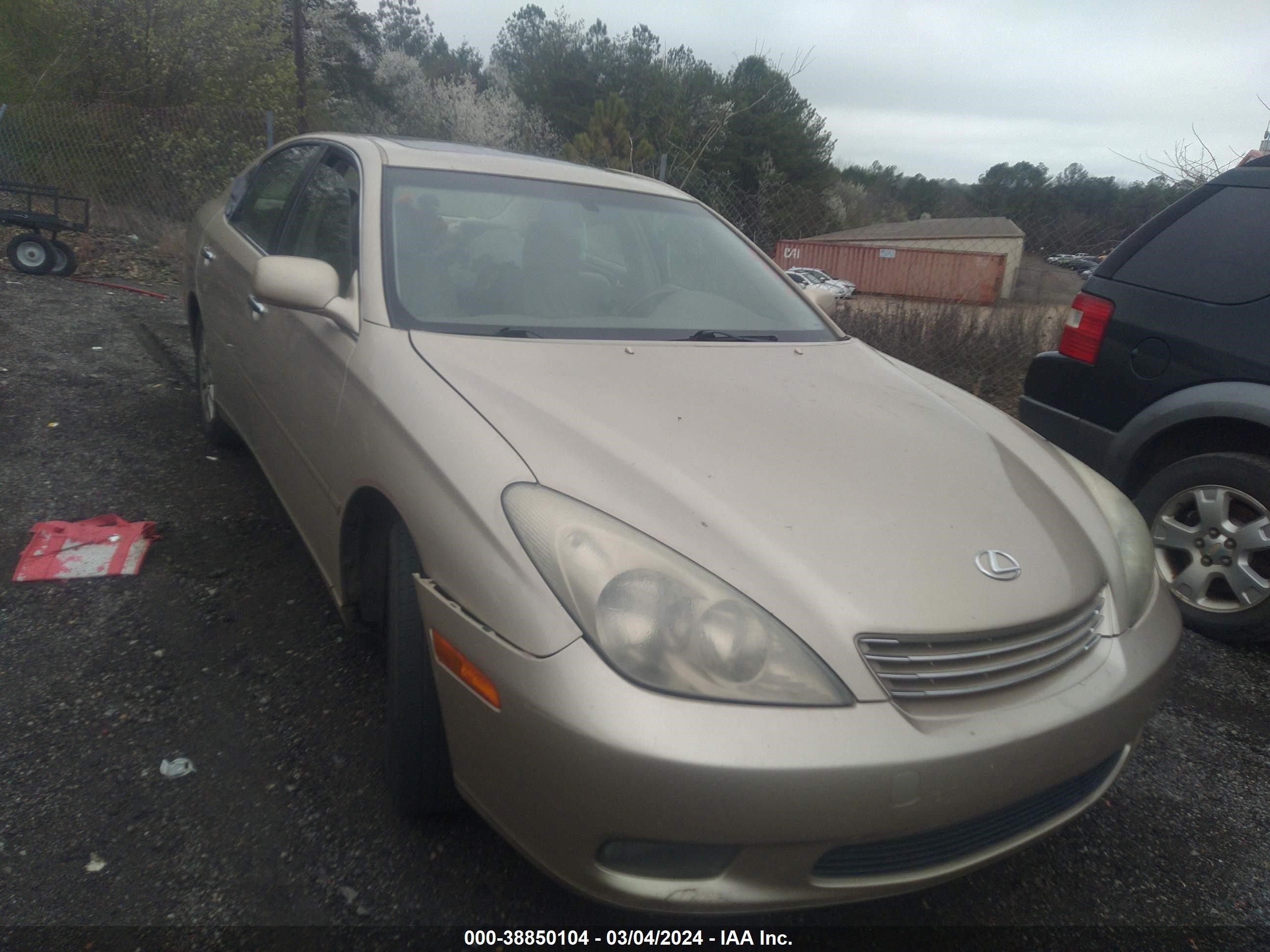 LEXUS ES 2003 jthbf30g536014434