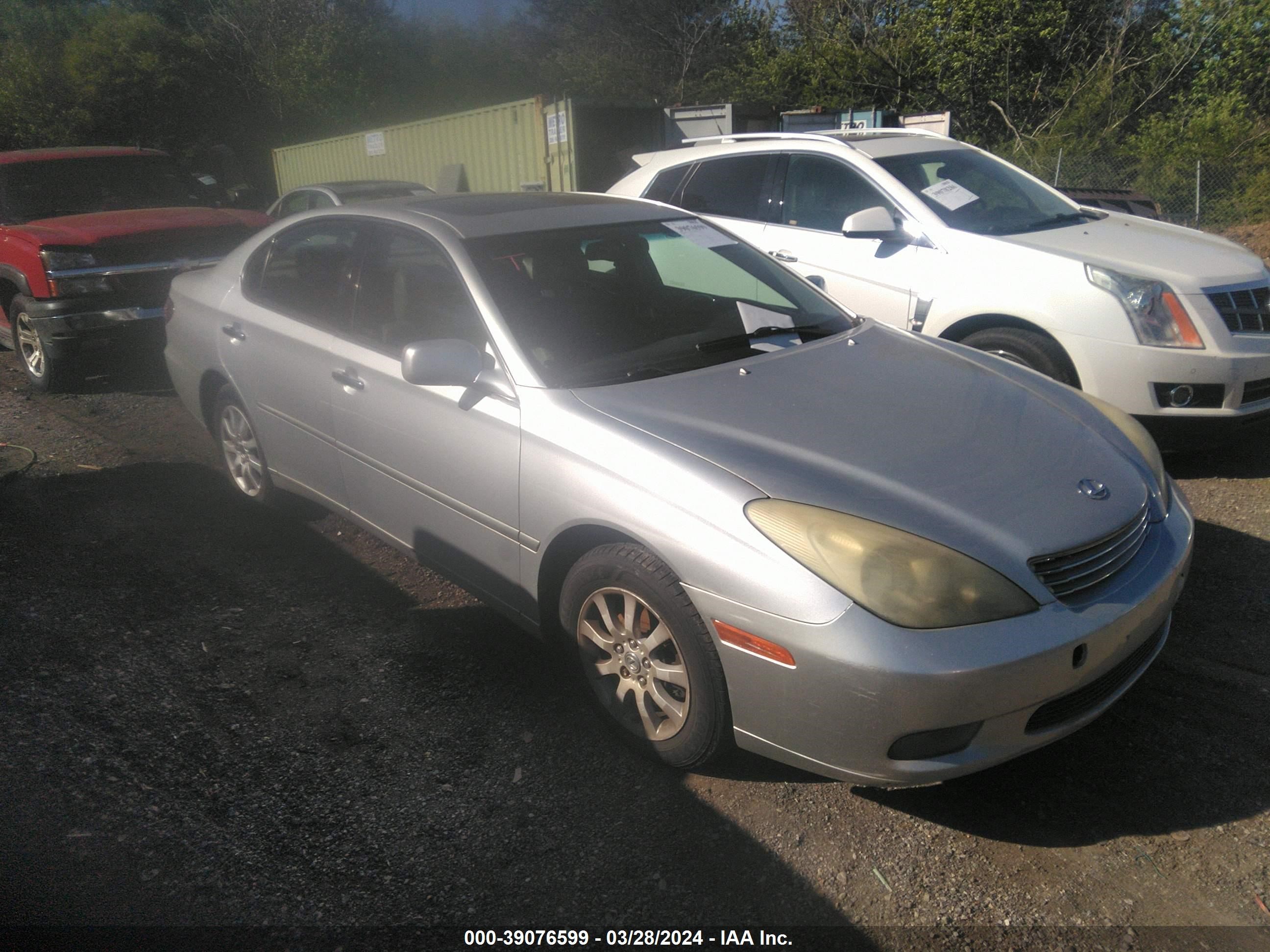 LEXUS ES 2003 jthbf30g630117056