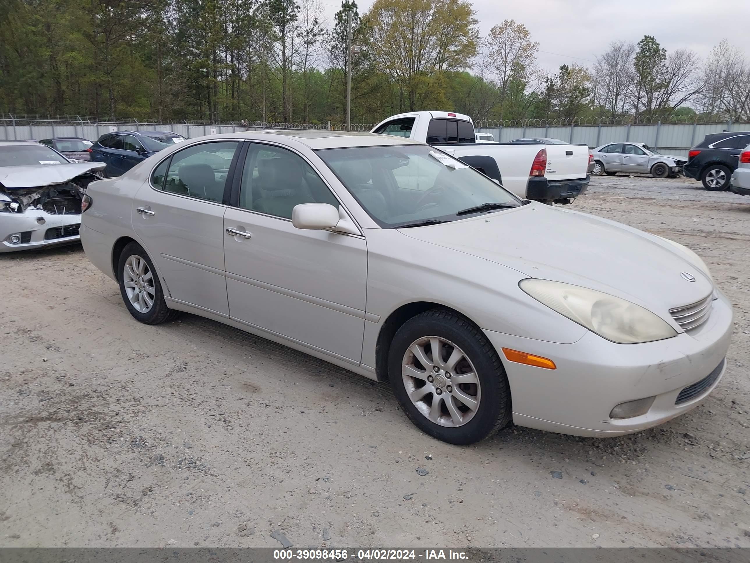 LEXUS ES 2003 jthbf30g630135444