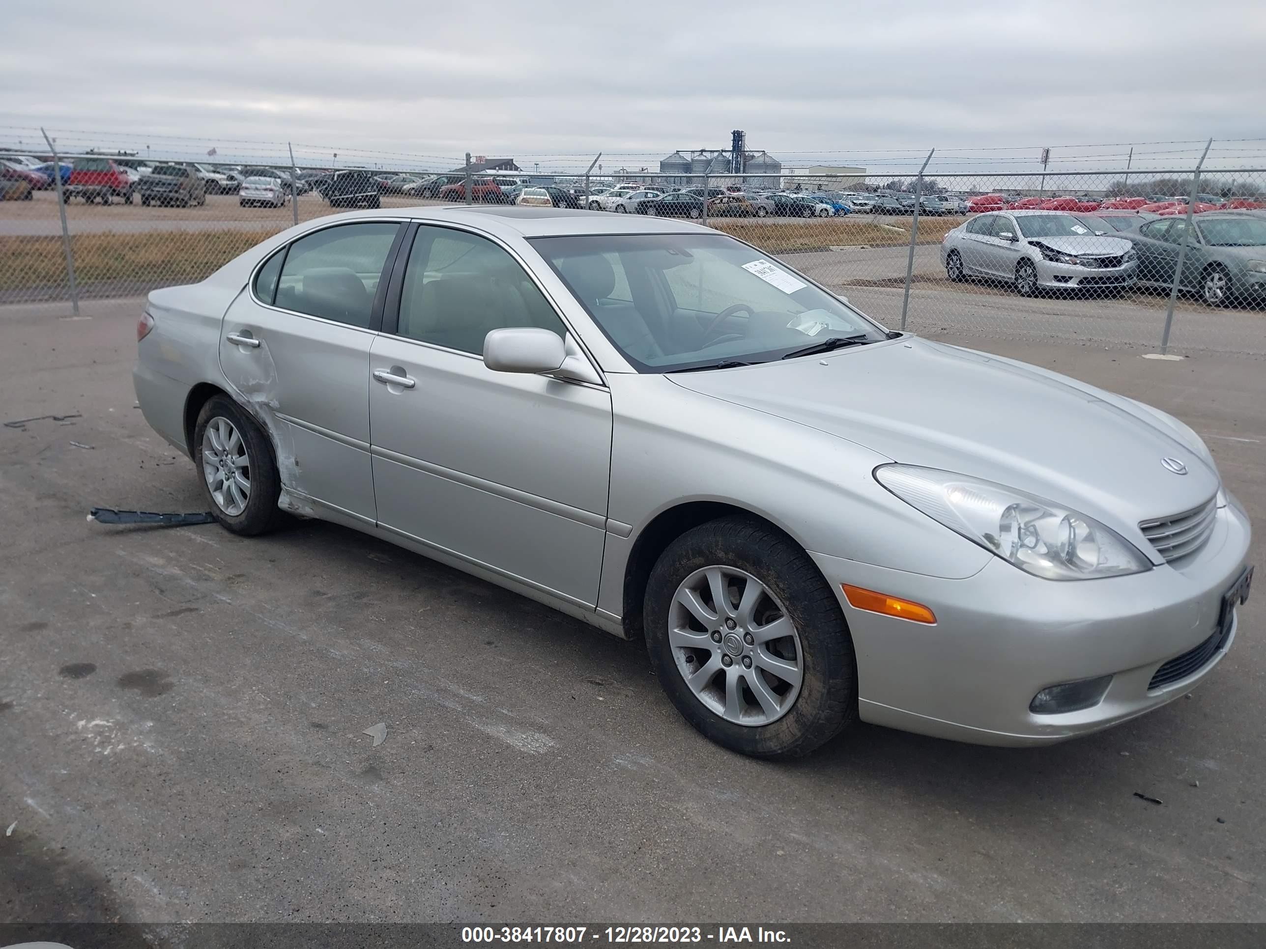 LEXUS ES 2003 jthbf30g630143592