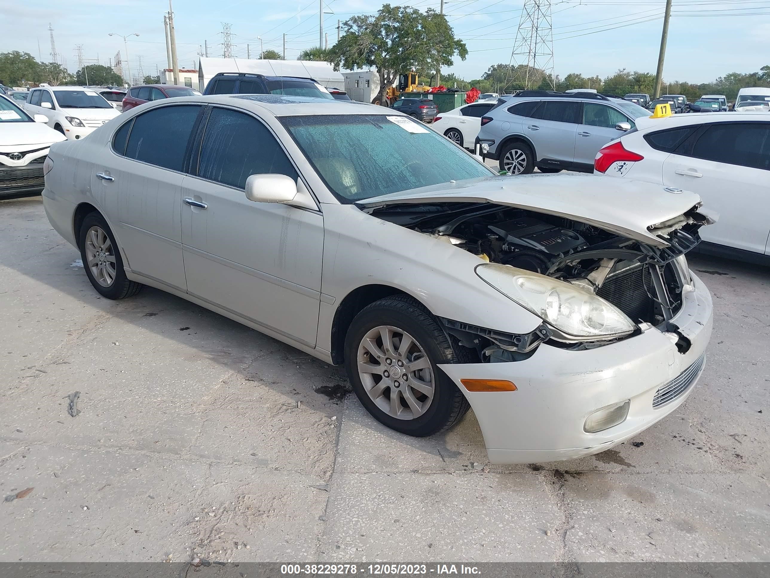 LEXUS ES 2002 jthbf30g720069517