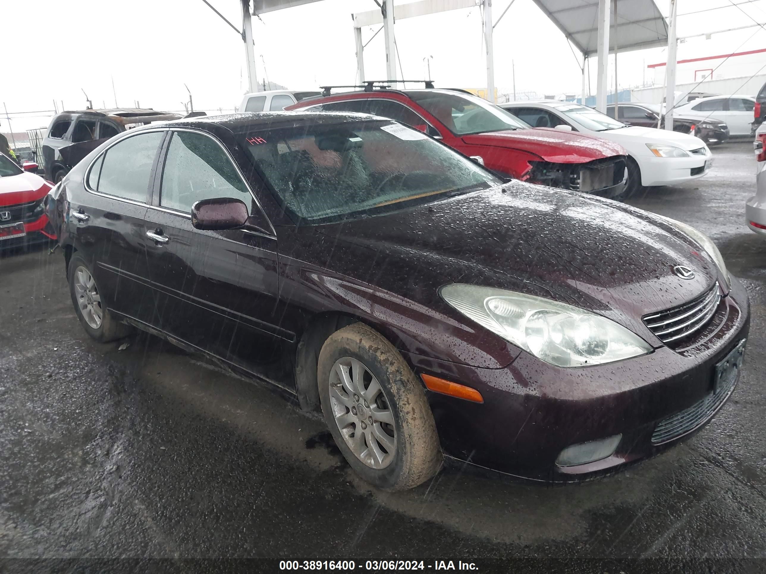 LEXUS ES 2002 jthbf30g725005304