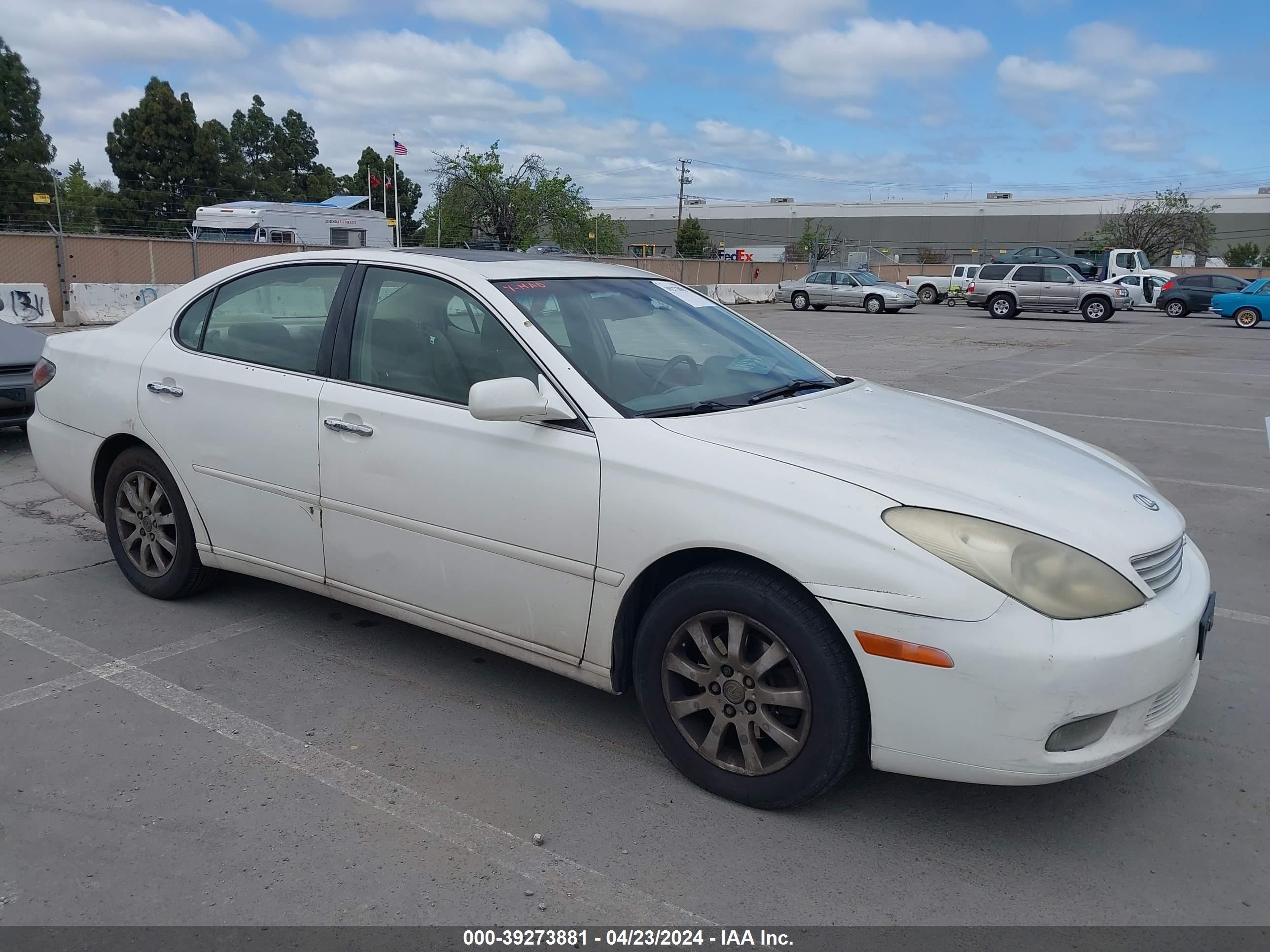 LEXUS ES 2003 jthbf30g736009316