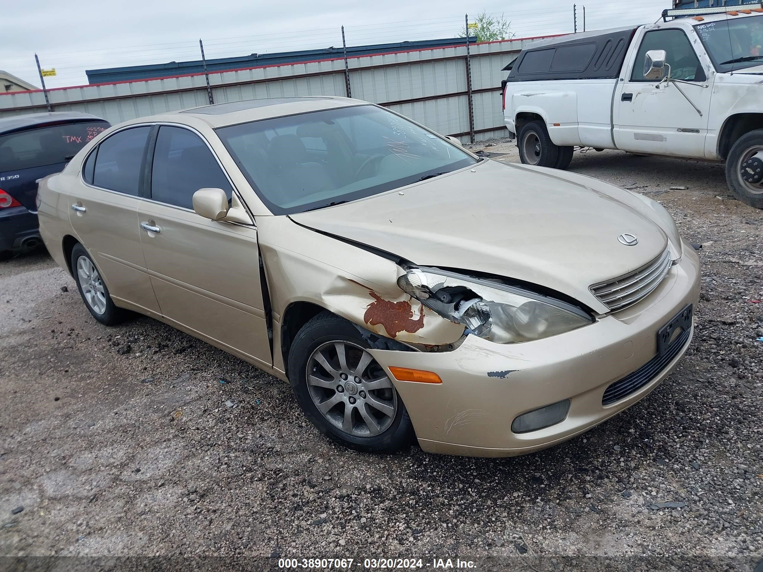 LEXUS ES 2002 jthbf30g820067677