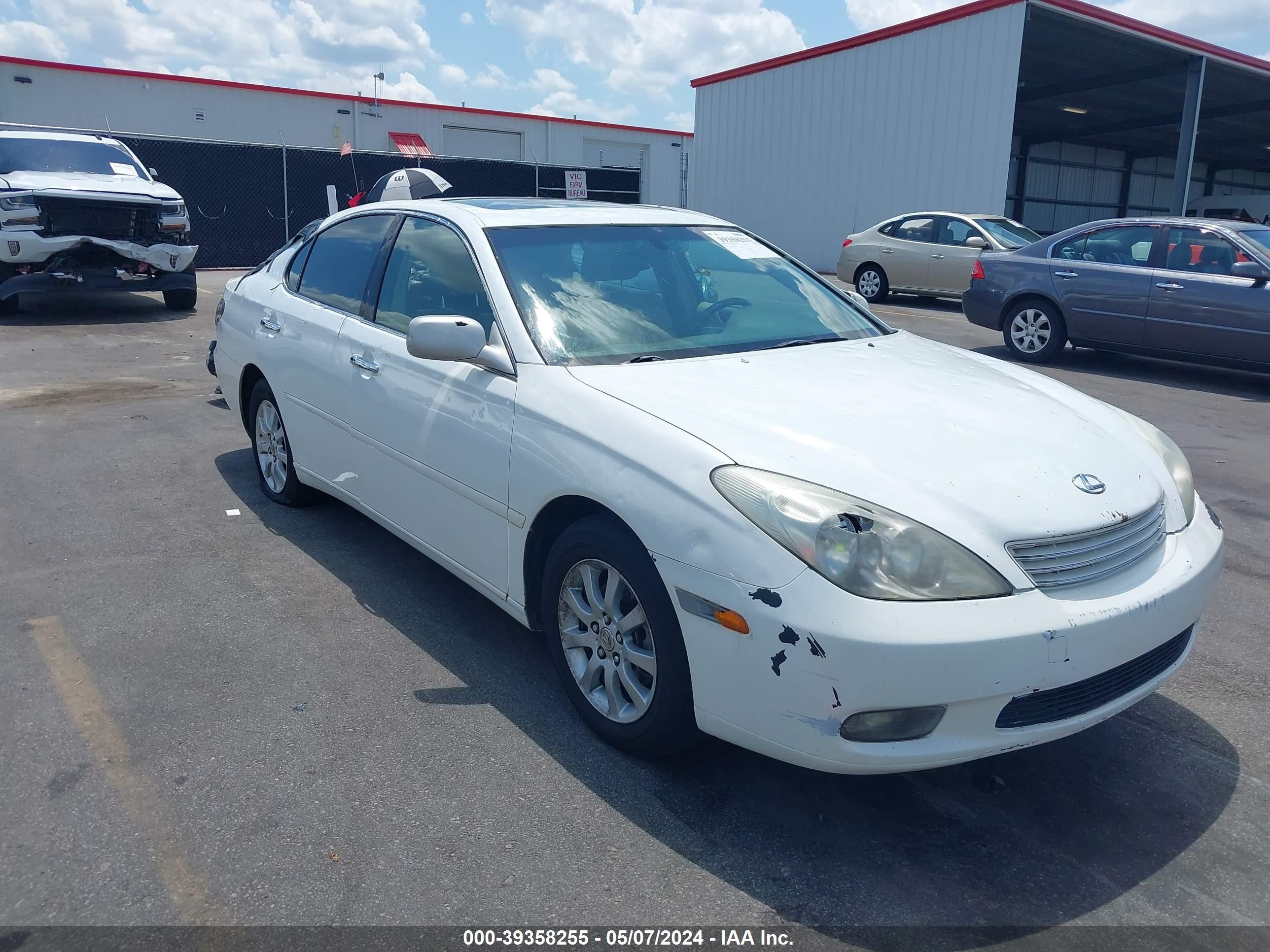 LEXUS ES 2003 jthbf30g830106222