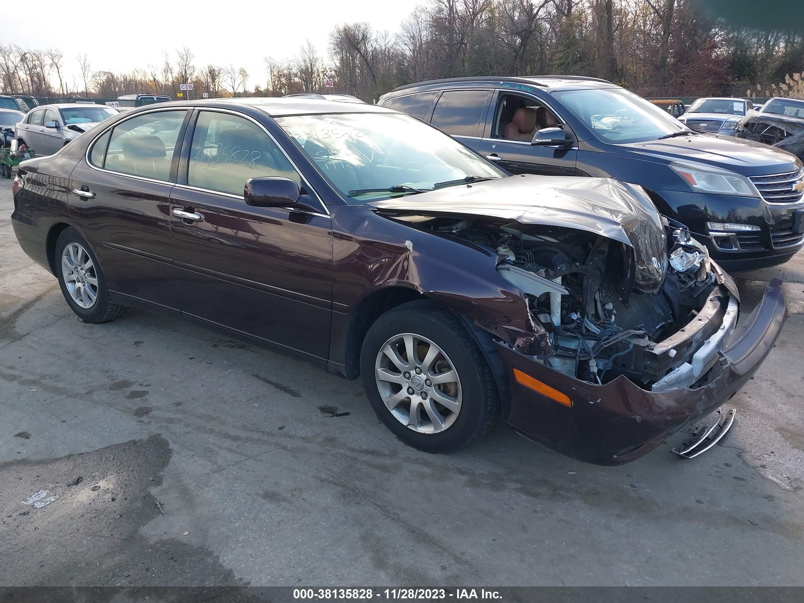 LEXUS ES 2003 jthbf30g830127362