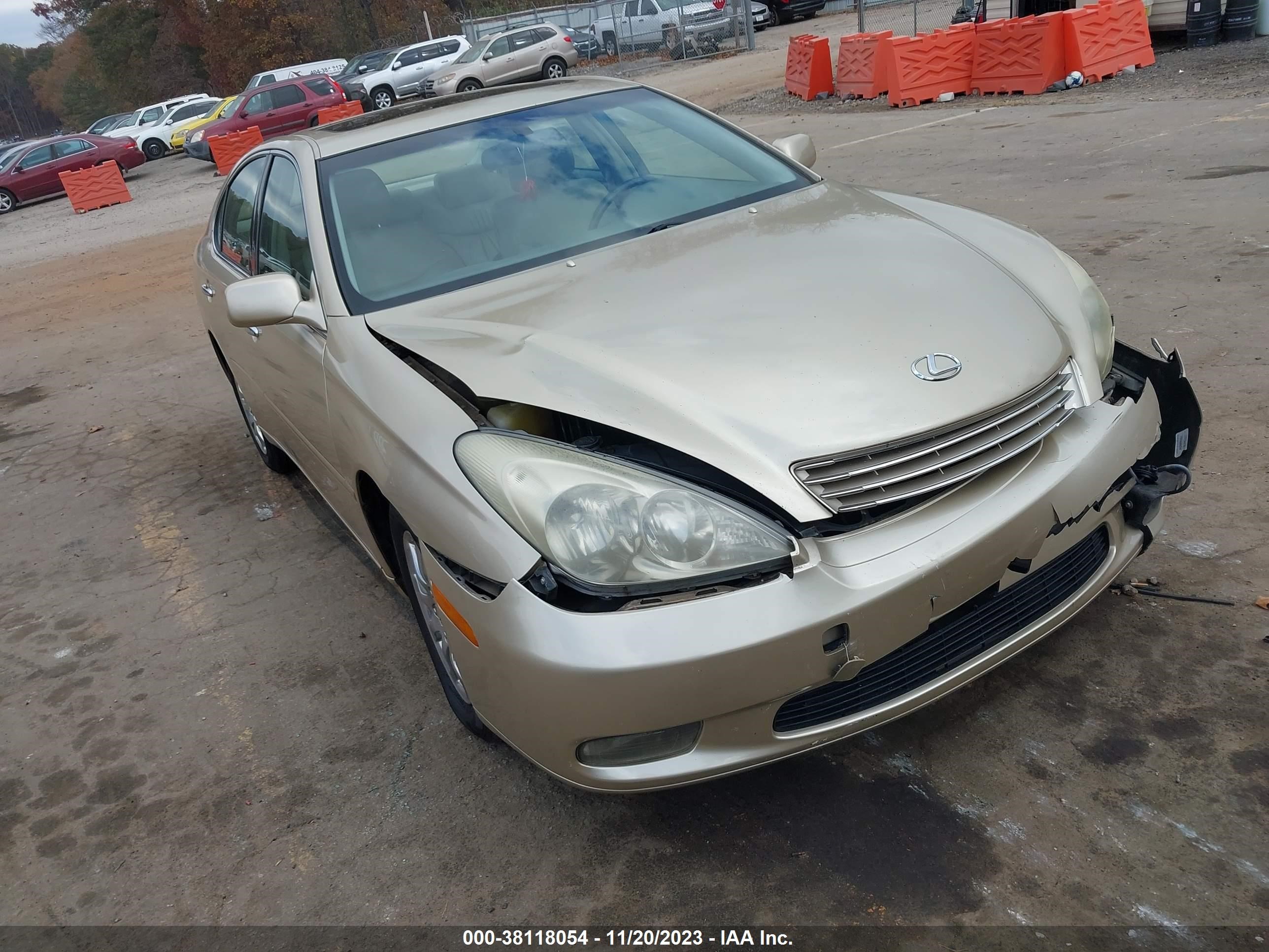 LEXUS ES 2002 jthbf30g920055781