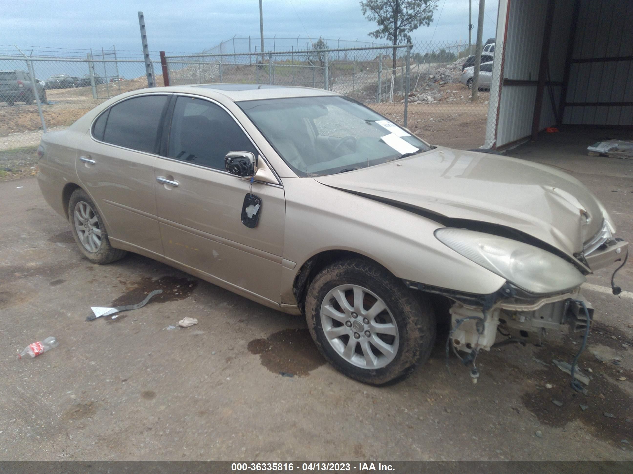 LEXUS ES 2003 jthbf30g930097904