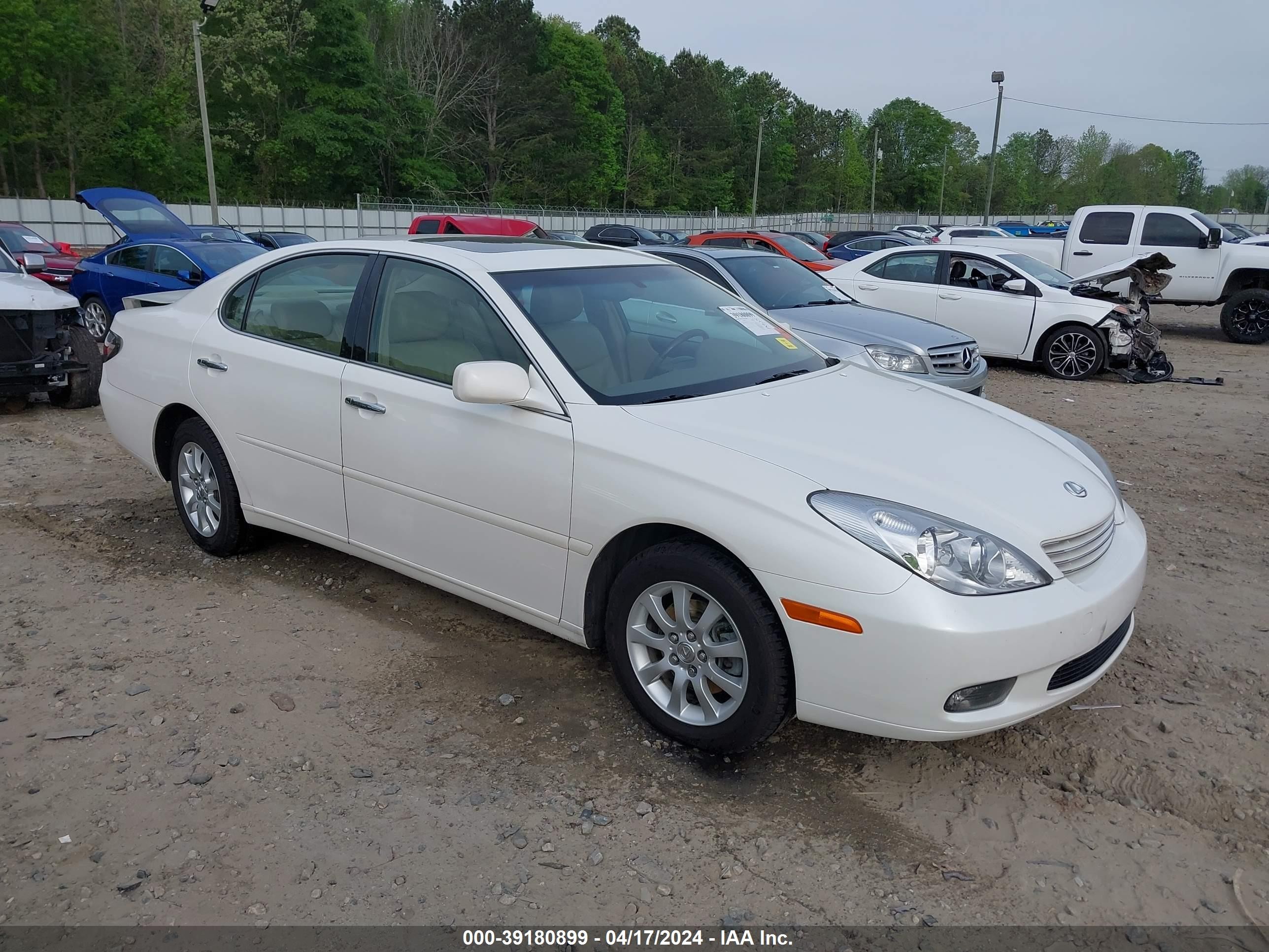 LEXUS ES 2003 jthbf30gx36013019