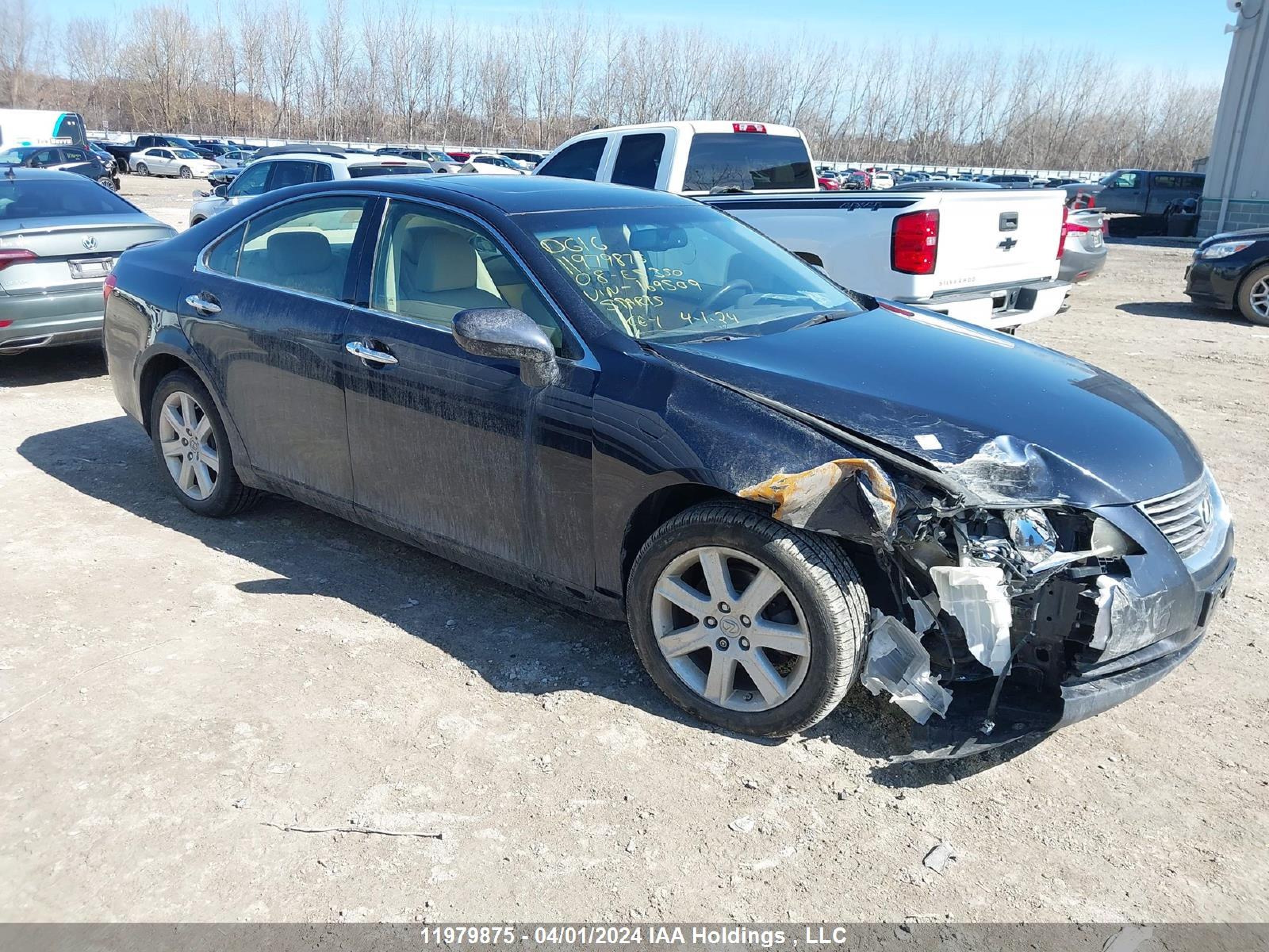 LEXUS ES 2008 jthbj46g382169509