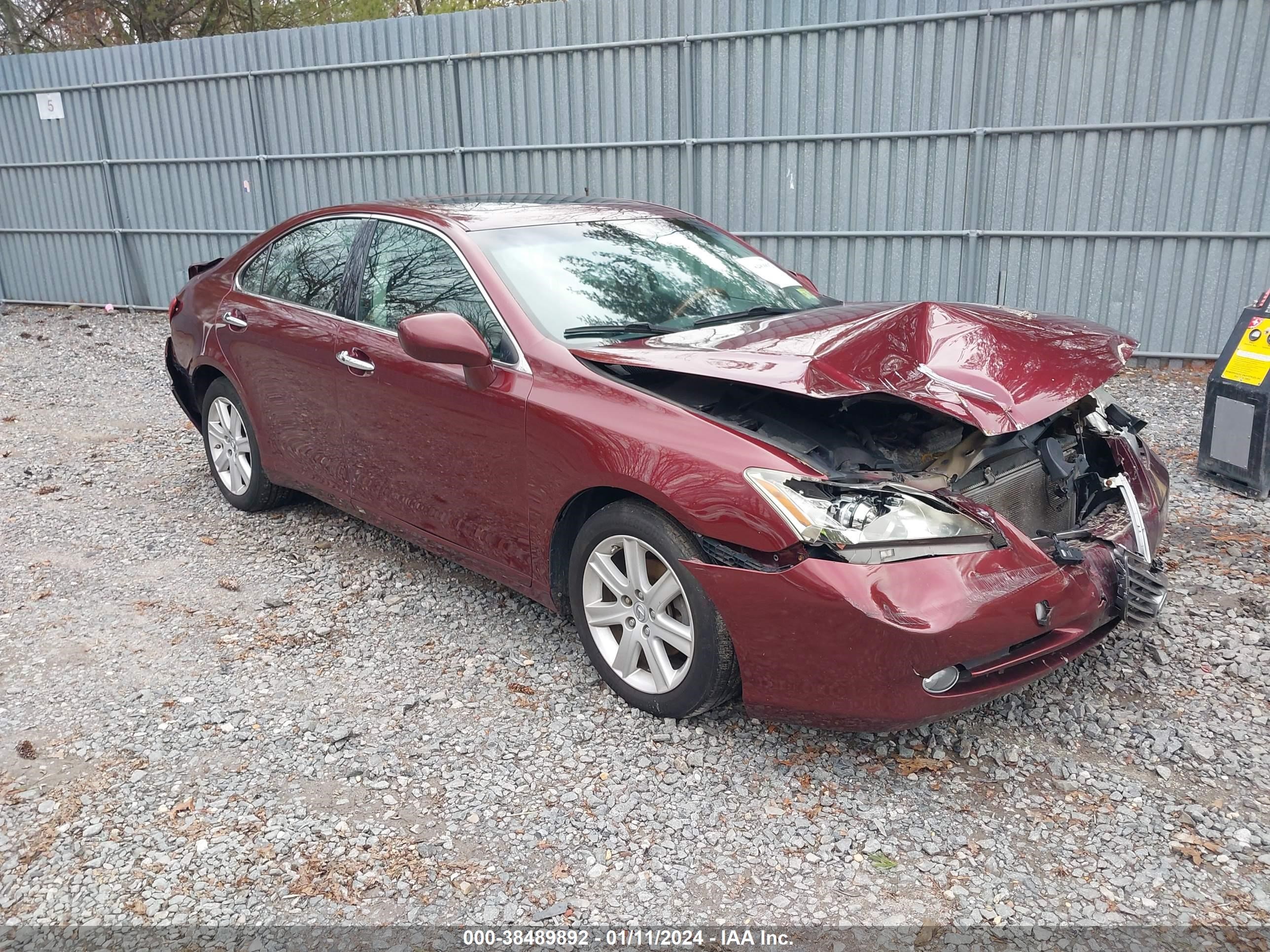 LEXUS ES 2008 jthbj46g382233385