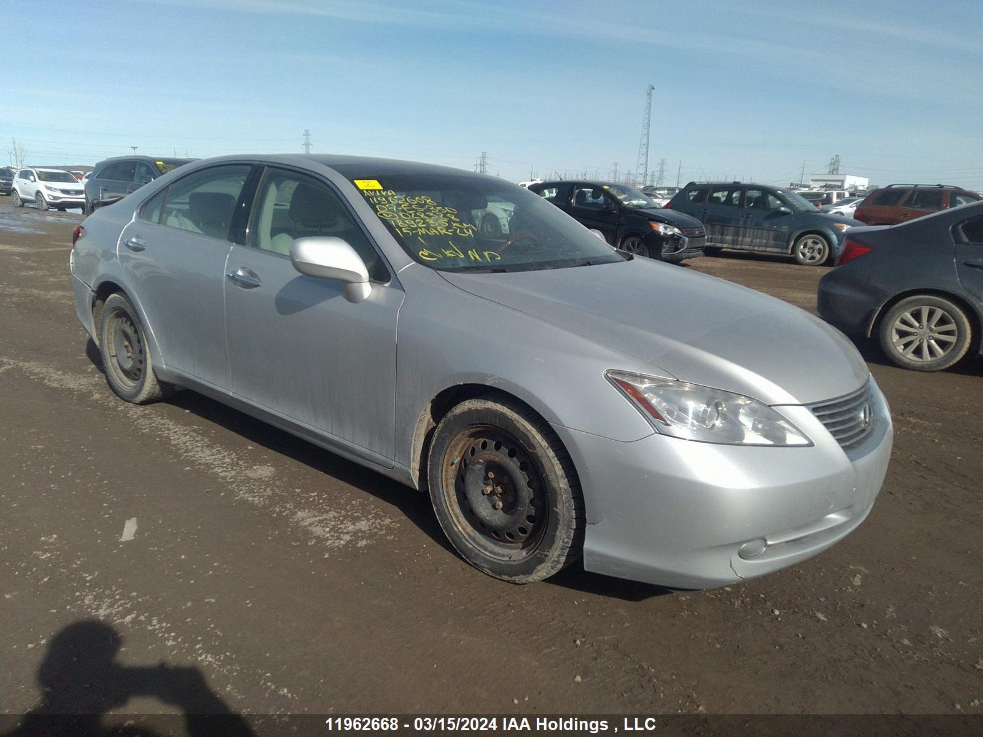 LEXUS ES 2007 jthbj46g972028328