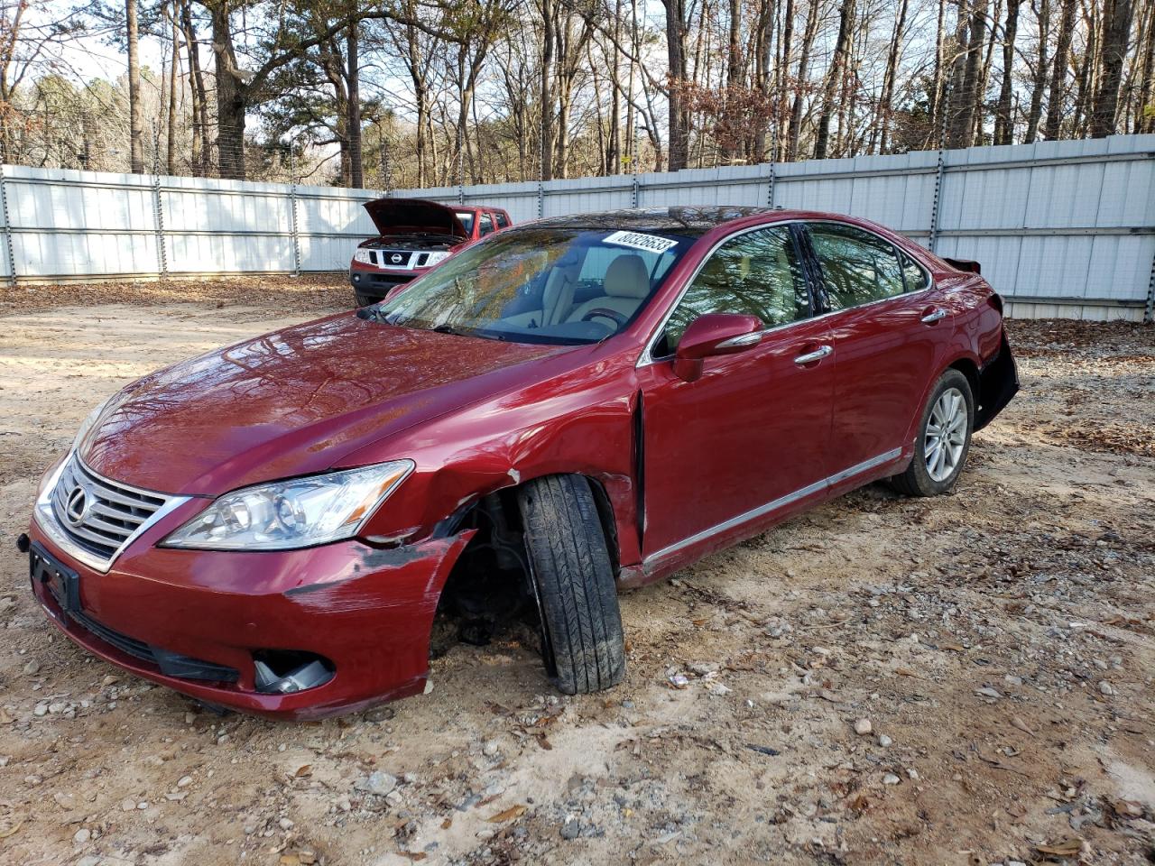 LEXUS ES 2012 jthbk1eg3c2497292