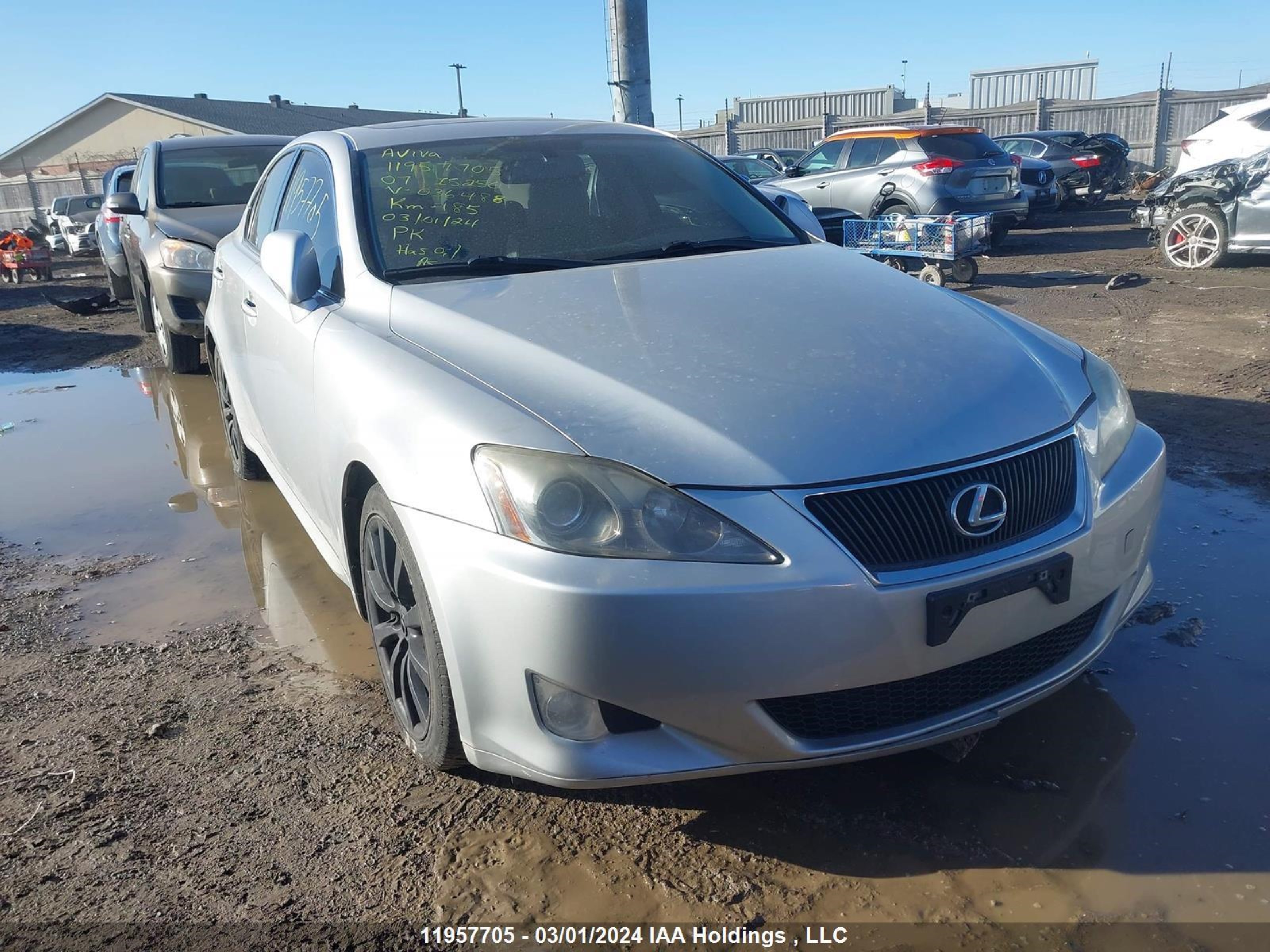 LEXUS IS 2007 jthbk262872036488