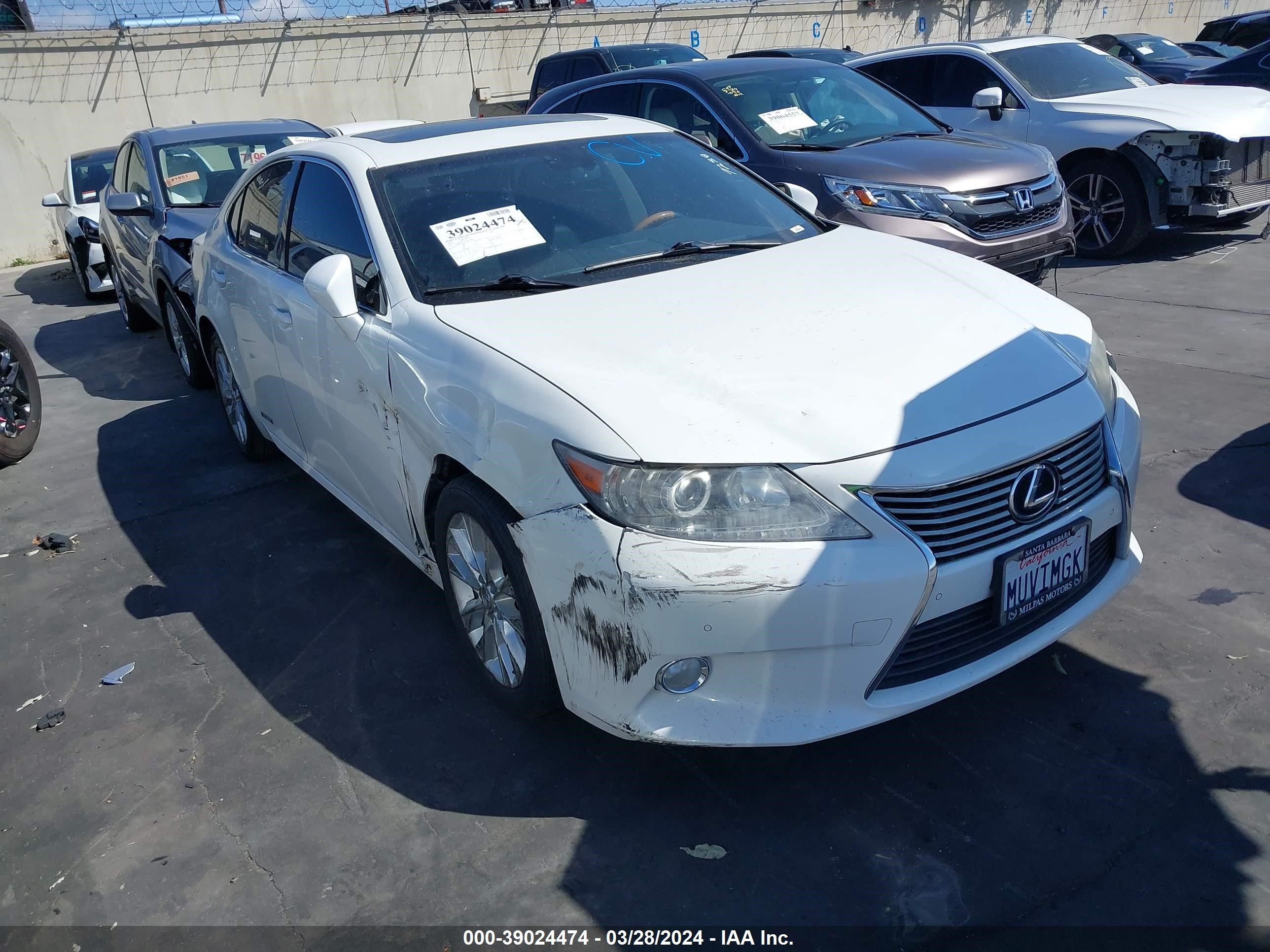 LEXUS ES 2013 jthbw1gg1d2034490