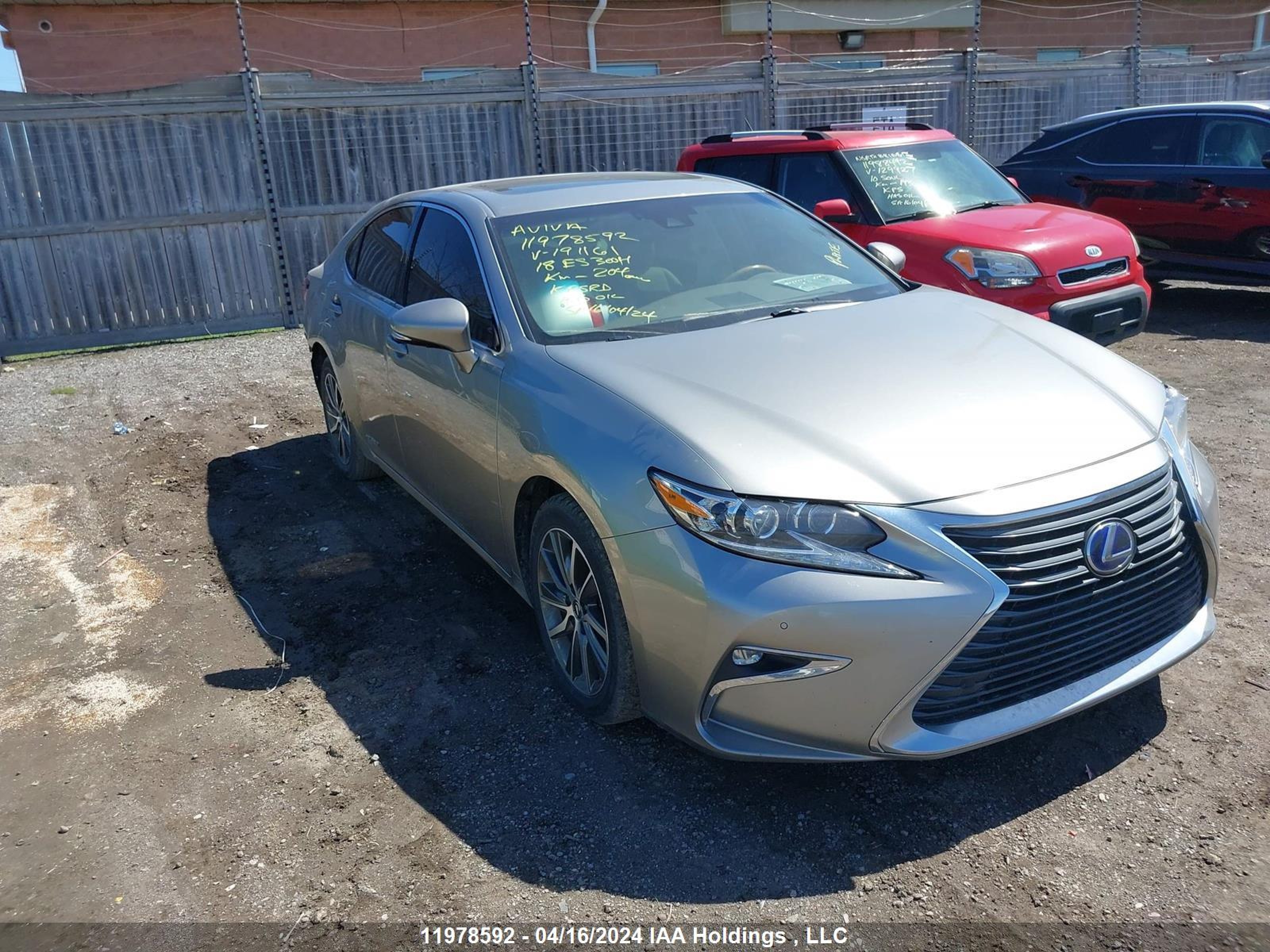 LEXUS ES 2018 jthbw1gg5j2191161