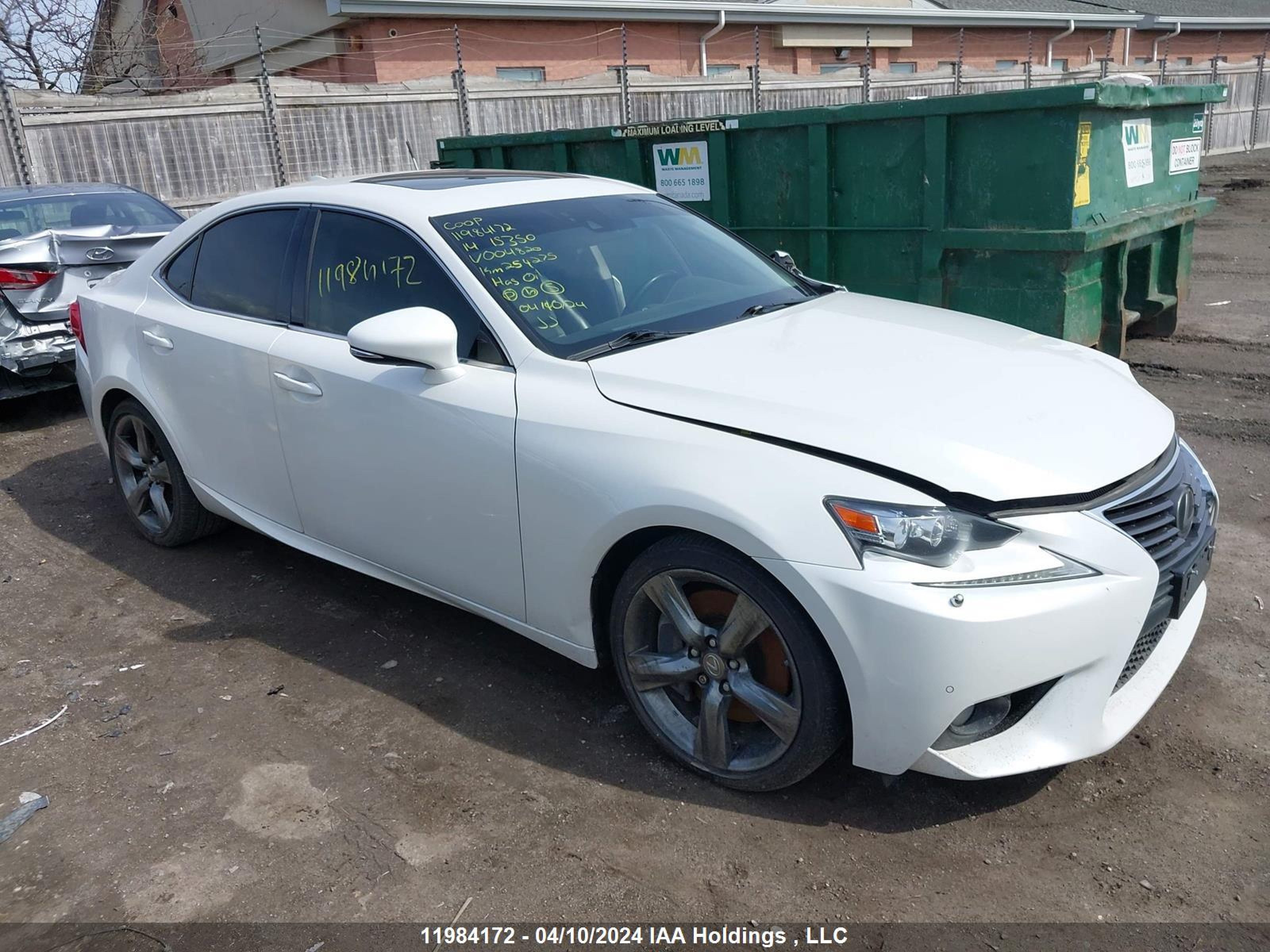 LEXUS IS 2014 jthce1d20e5004820