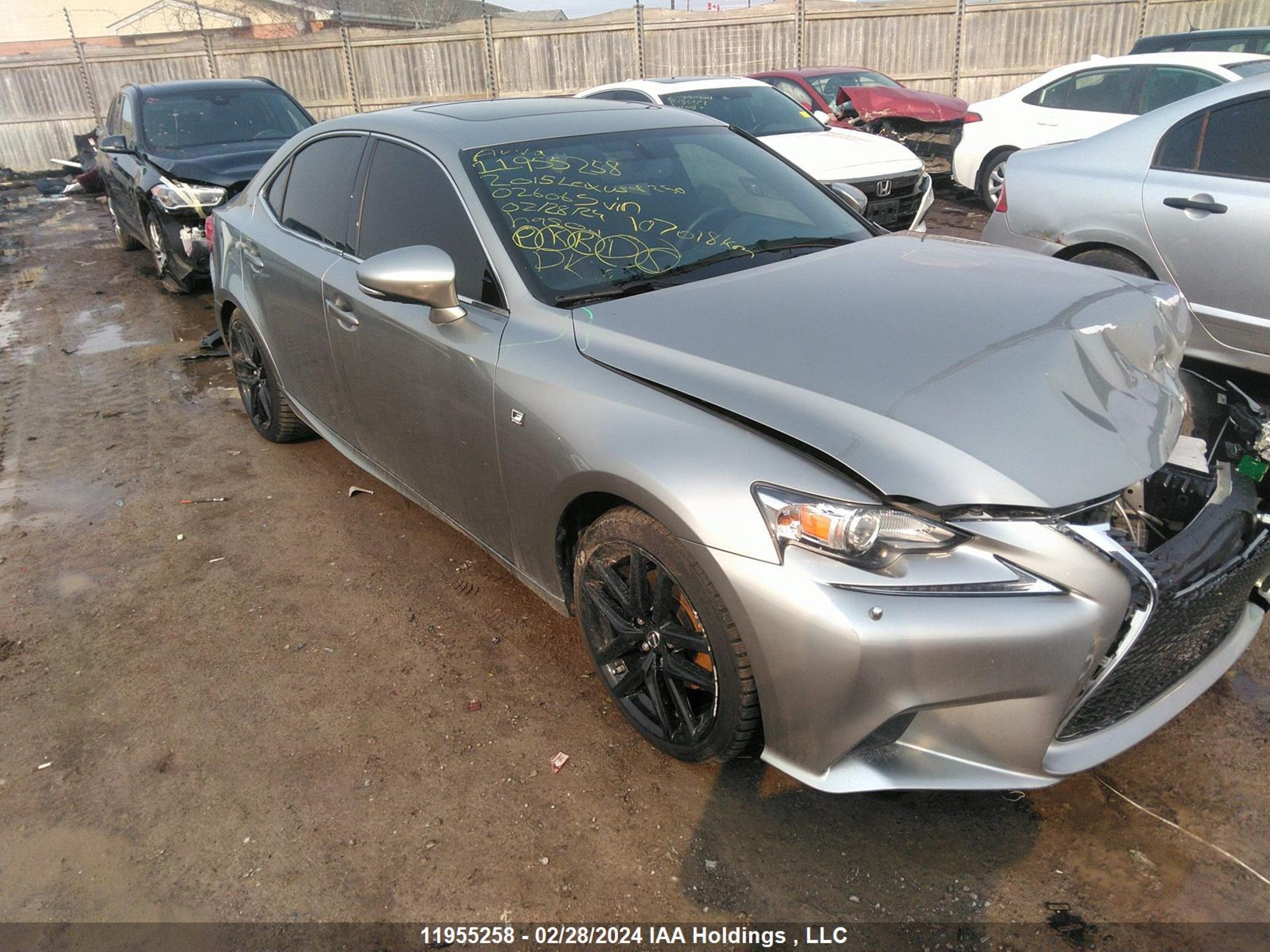 LEXUS IS 2015 jthcf1d23f5026065