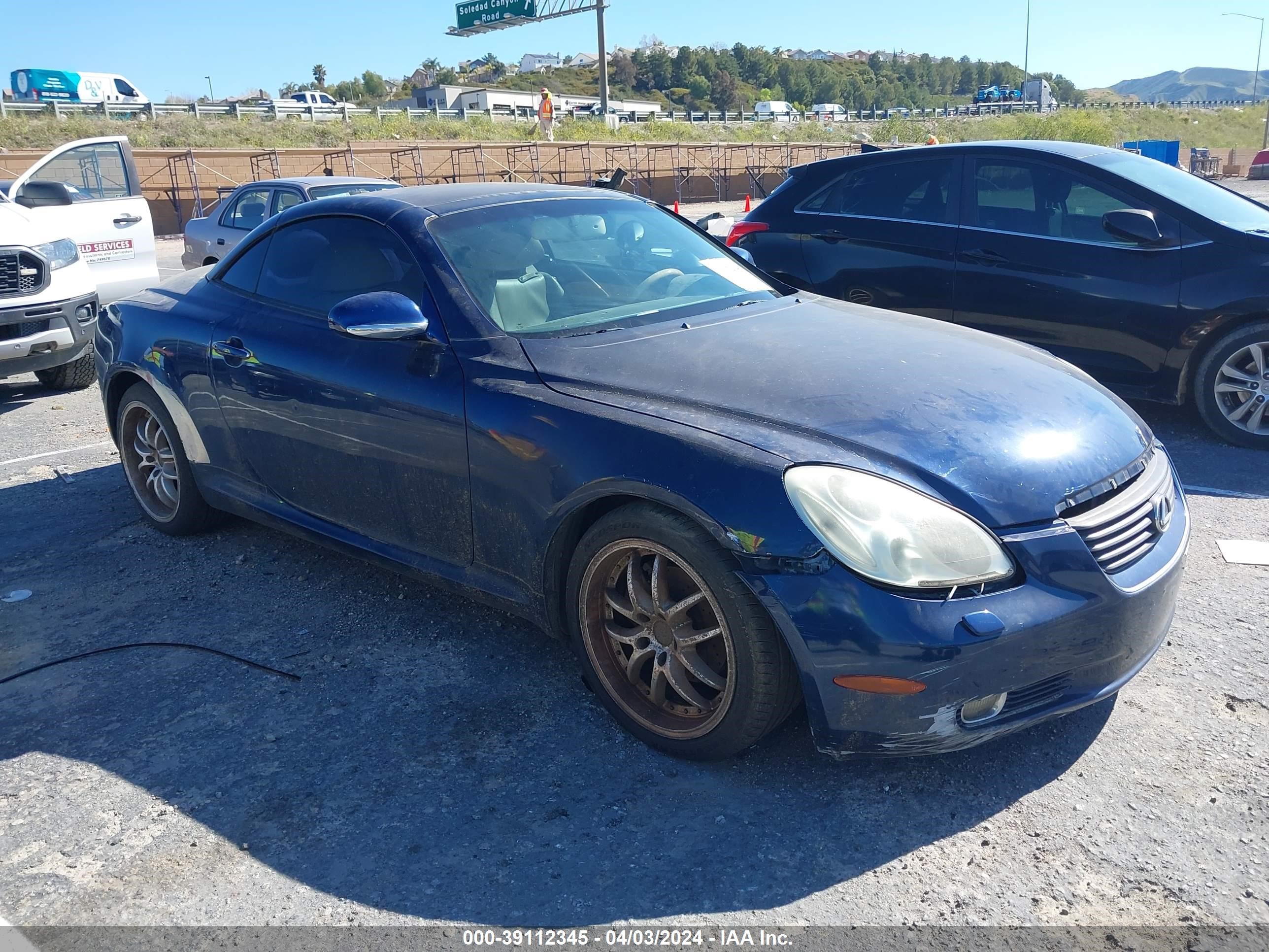 LEXUS SC 2003 jthfn48y030047660