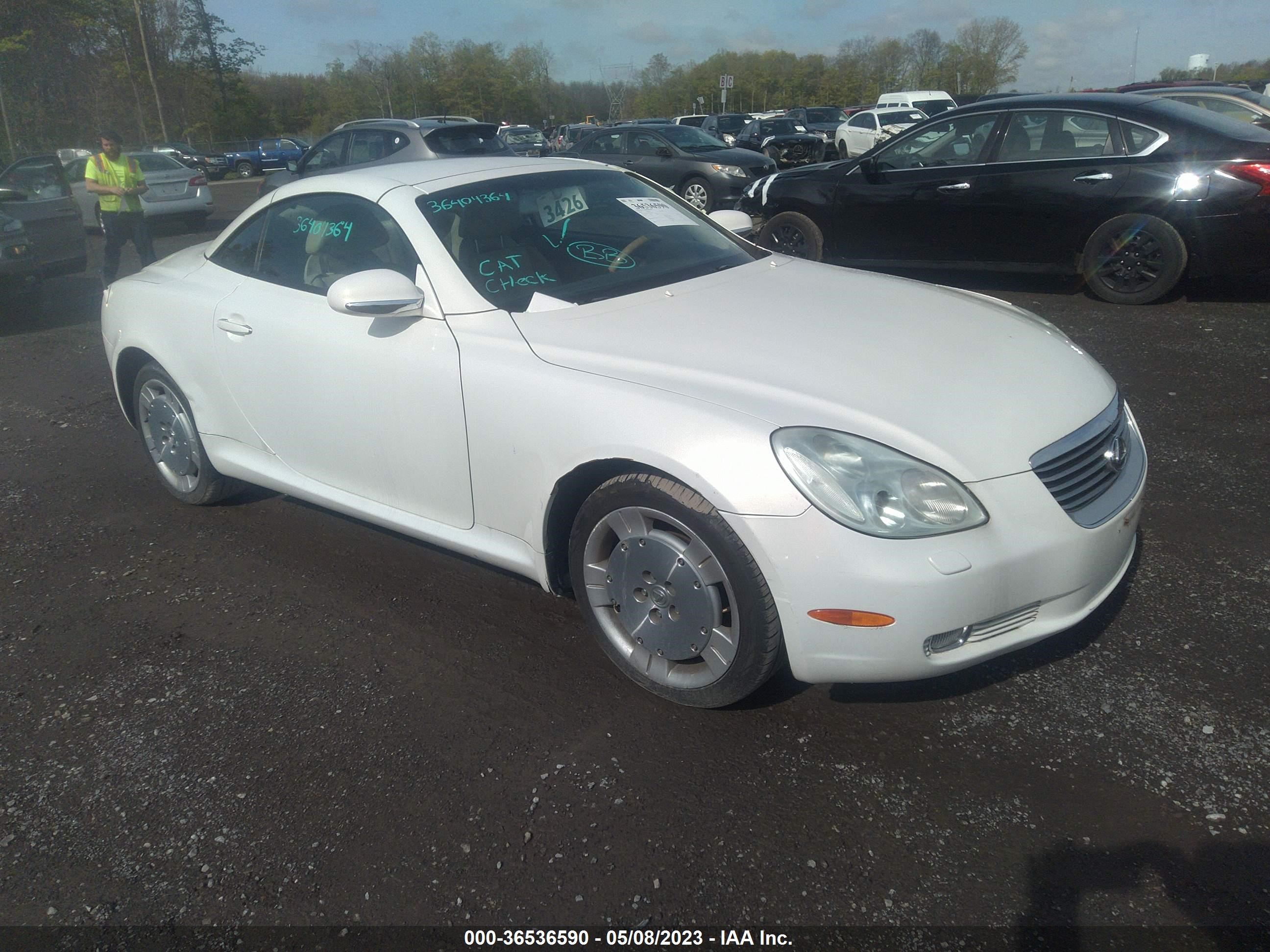 LEXUS SC 2003 jthfn48y330036488