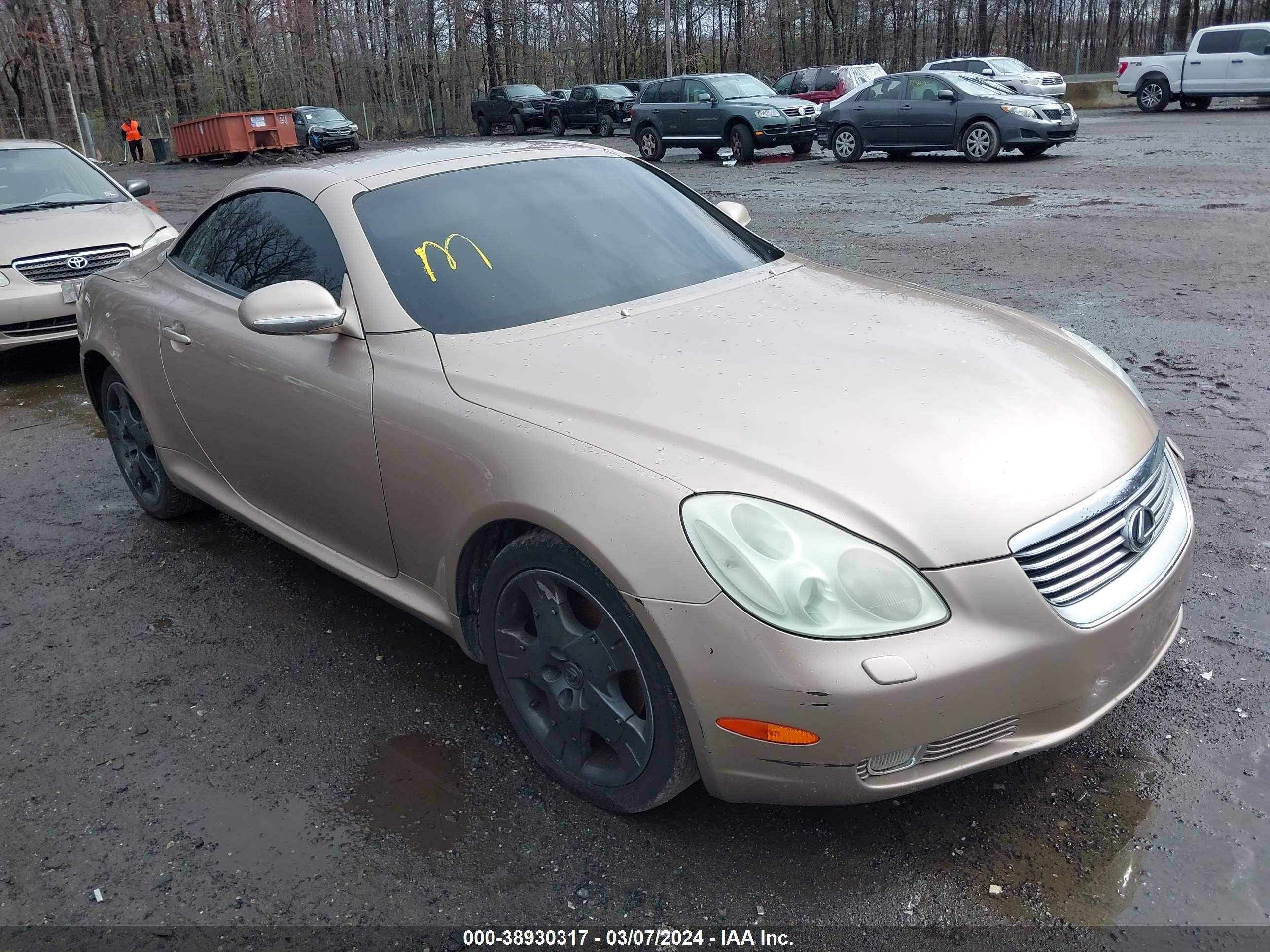 LEXUS SC 2004 jthfn48y340060842