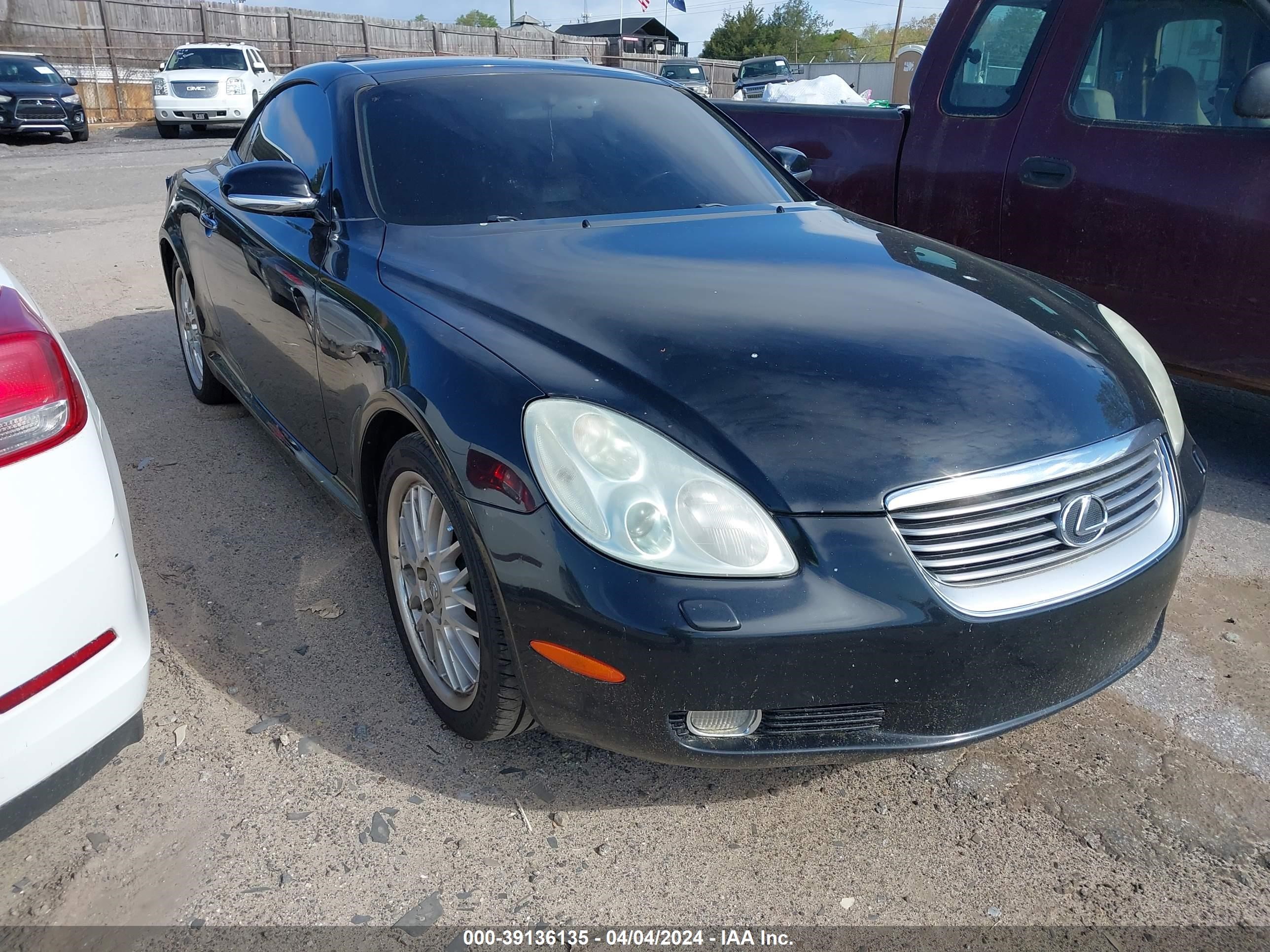 LEXUS SC 2002 jthfn48y520019514