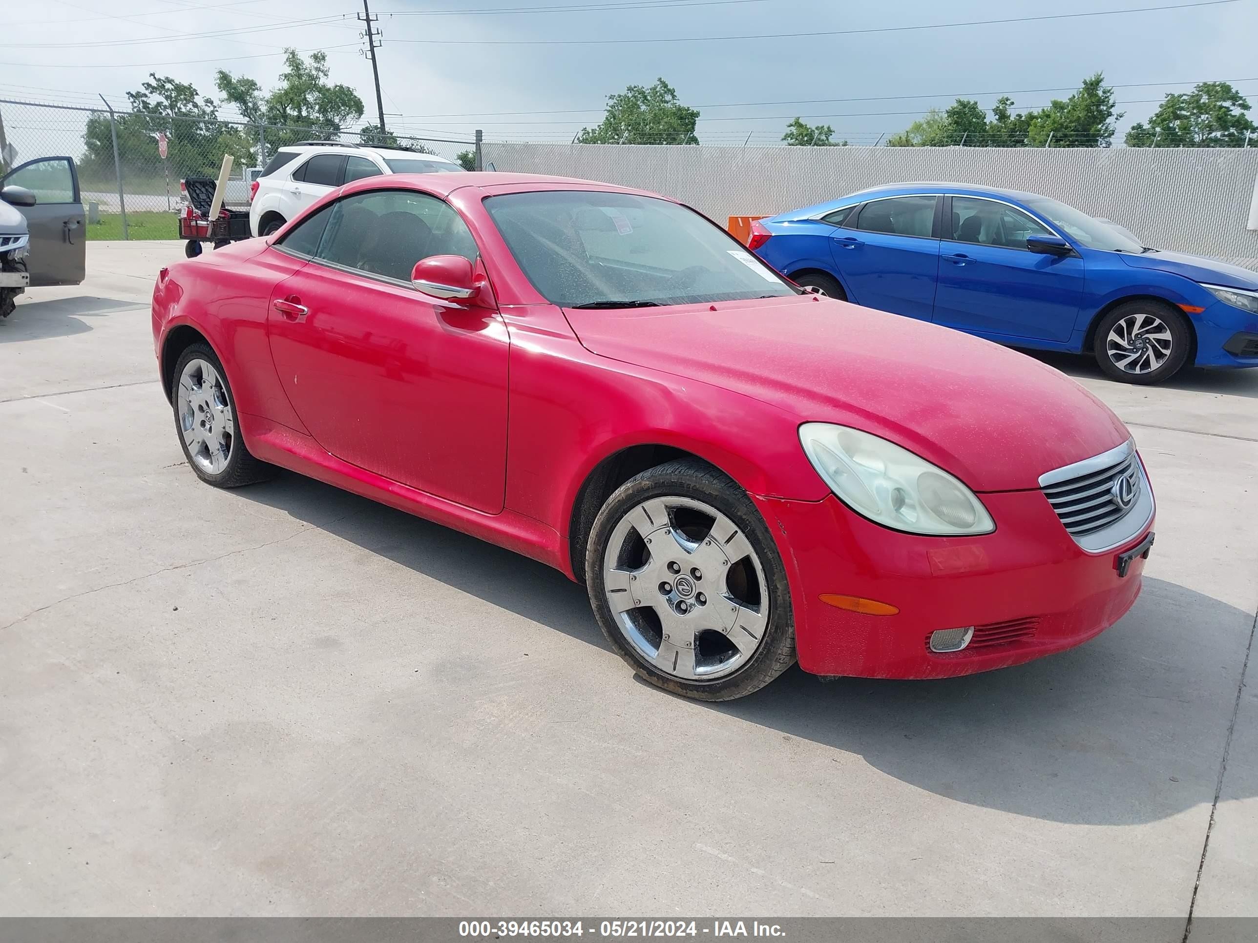 LEXUS SC 2005 jthfn48y550065106