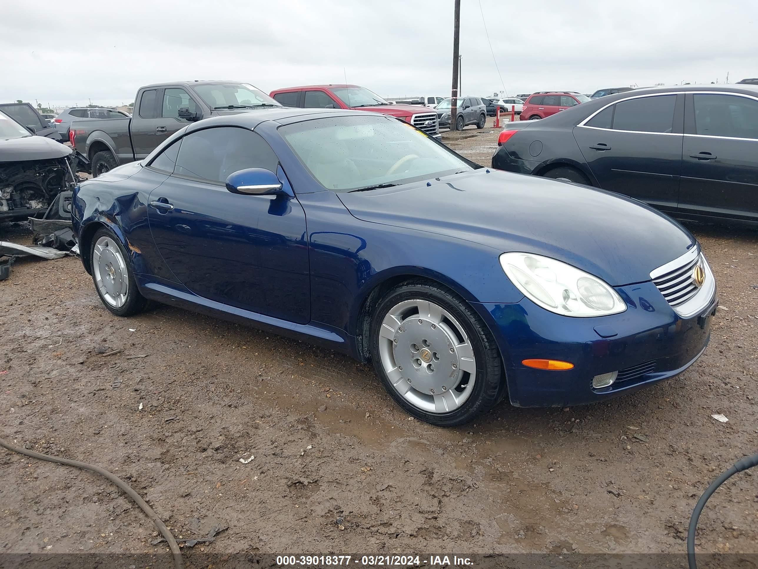 LEXUS SC 2002 jthfn48y620007761