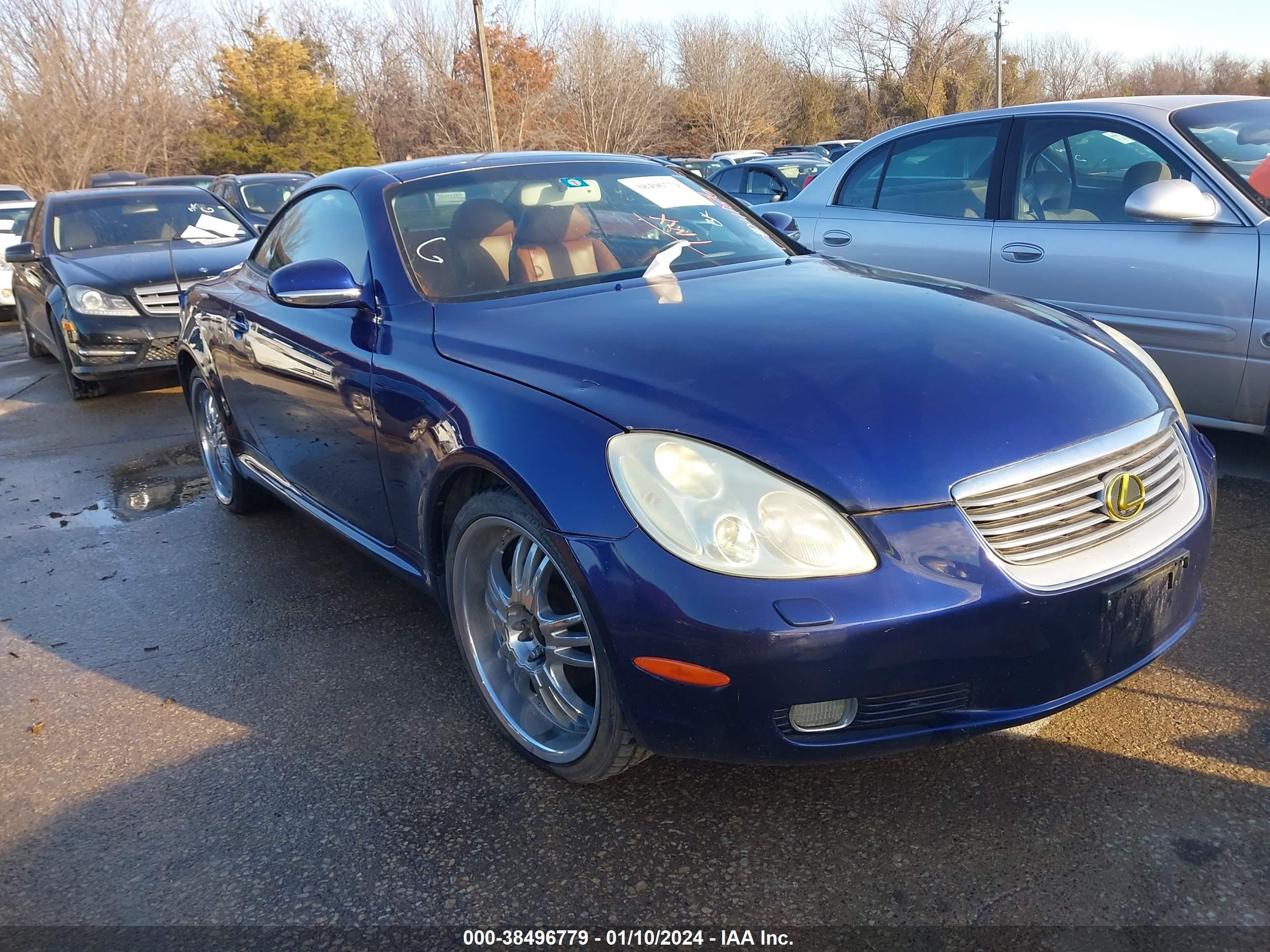 LEXUS SC 2002 jthfn48y620024186