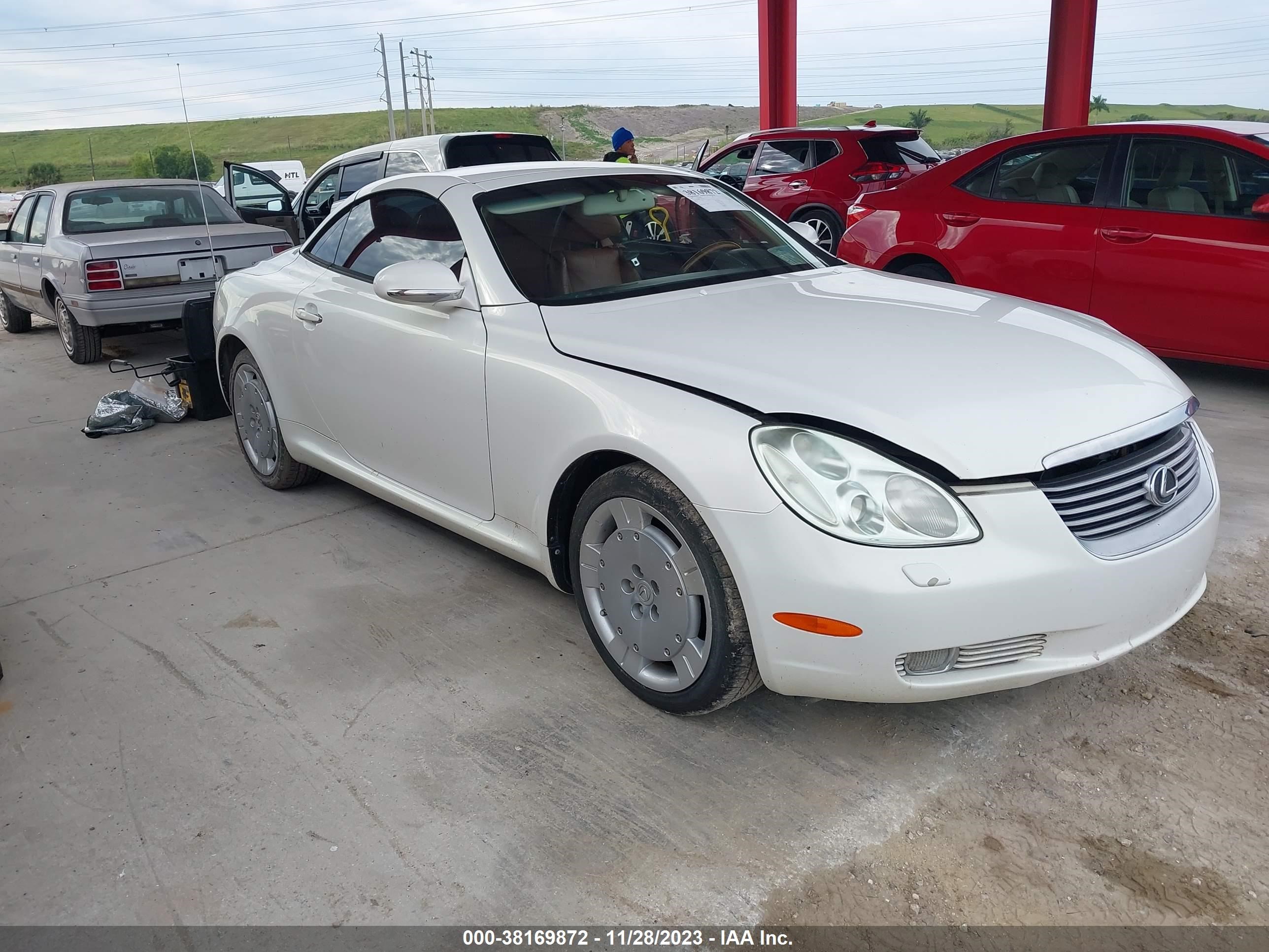 LEXUS SC 2002 jthfn48y720022110