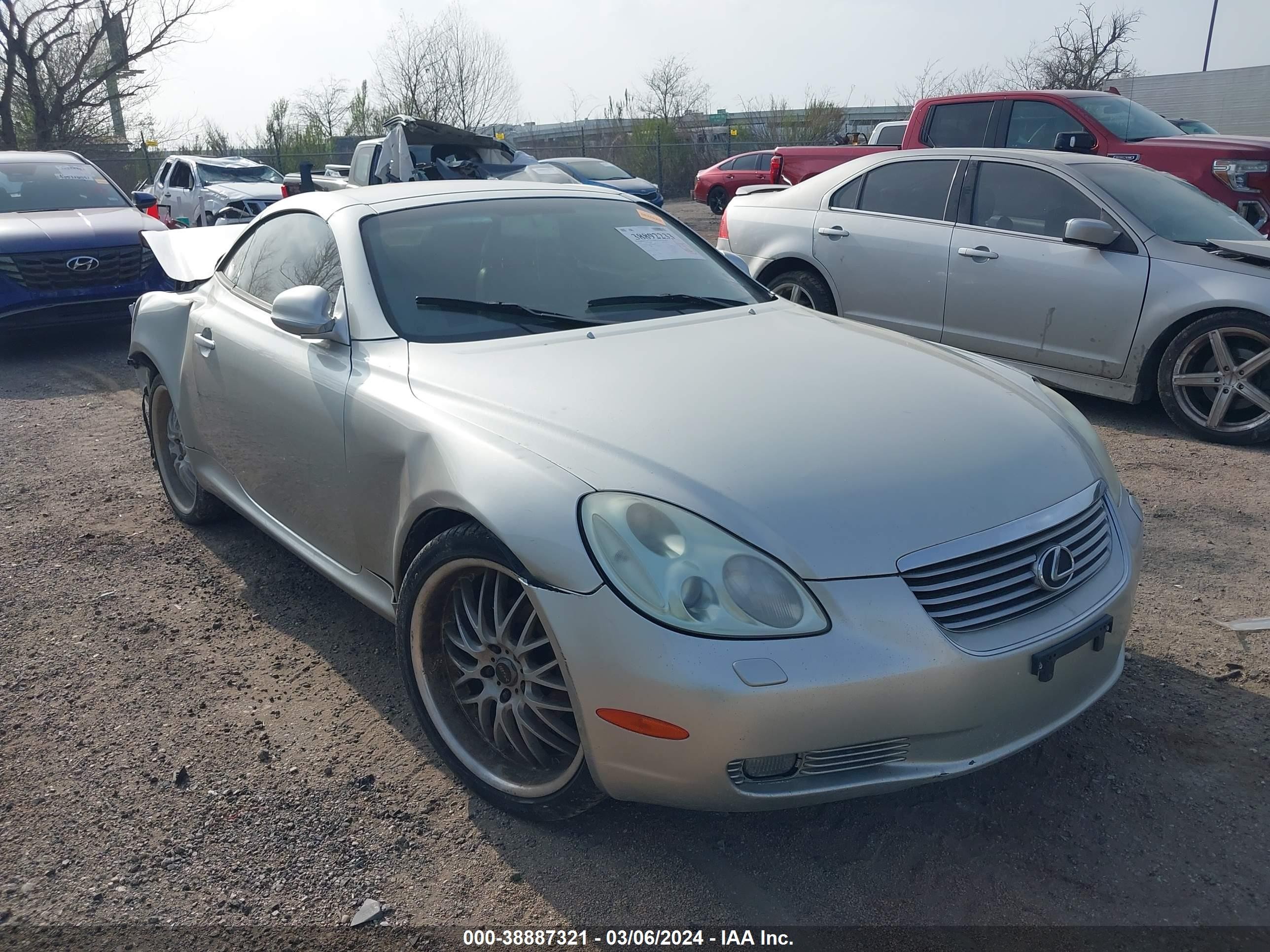 LEXUS SC 2003 jthfn48y730046411