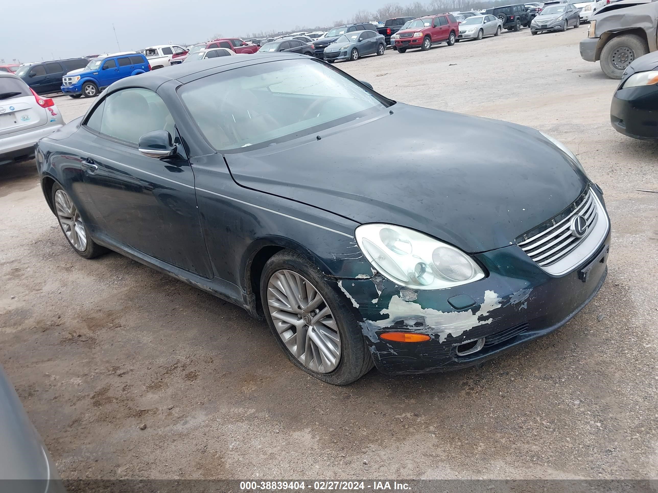 LEXUS SC 2005 jthfn48y850061759