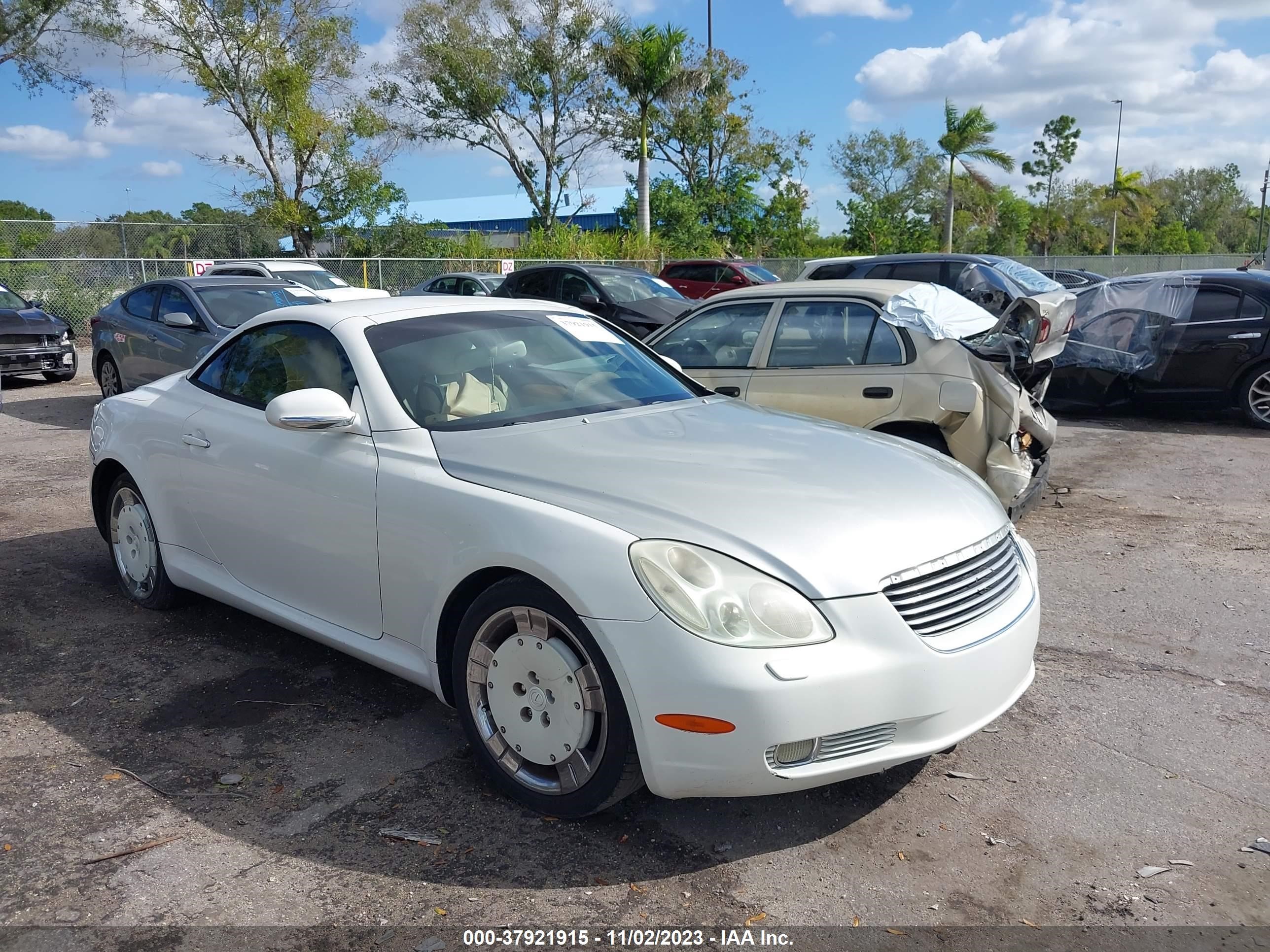 LEXUS SC 2002 jthfn48y920013215