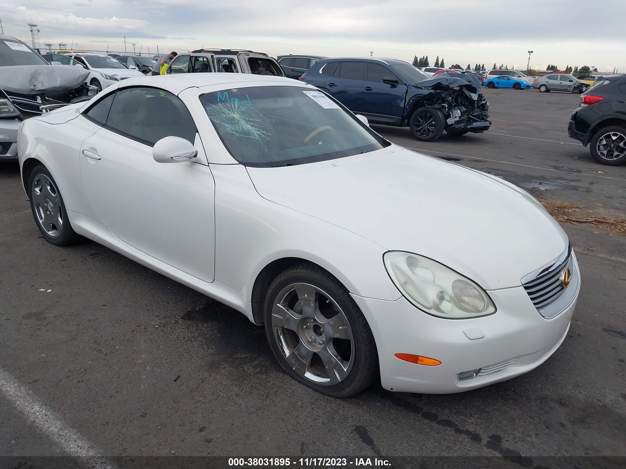 LEXUS SC 2002 jthfn48yx20020948