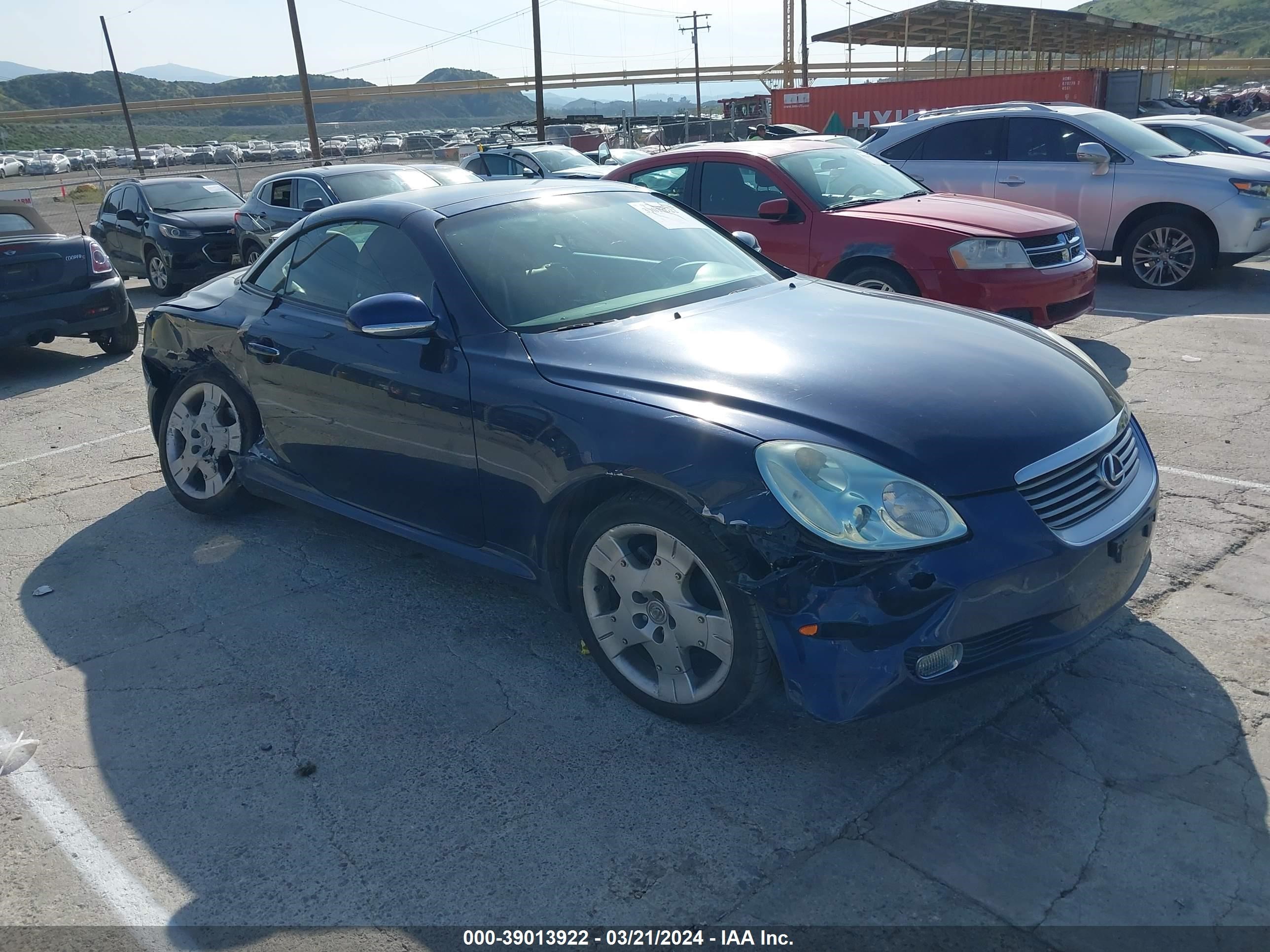 LEXUS SC 2005 jthfn48yx50070396