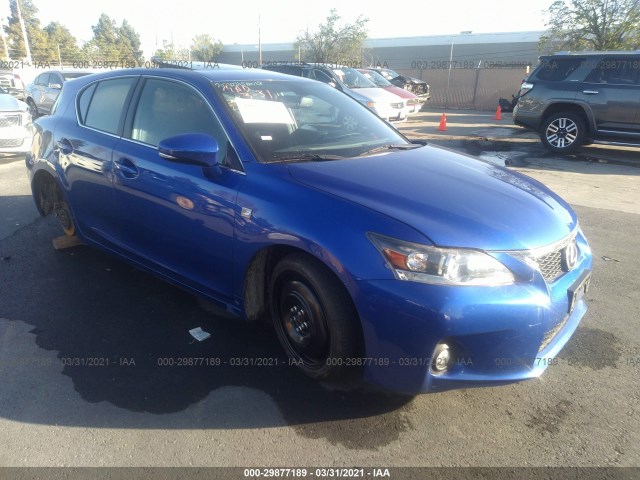 LEXUS CT 200H 2012 jthkd5bh1c2109233